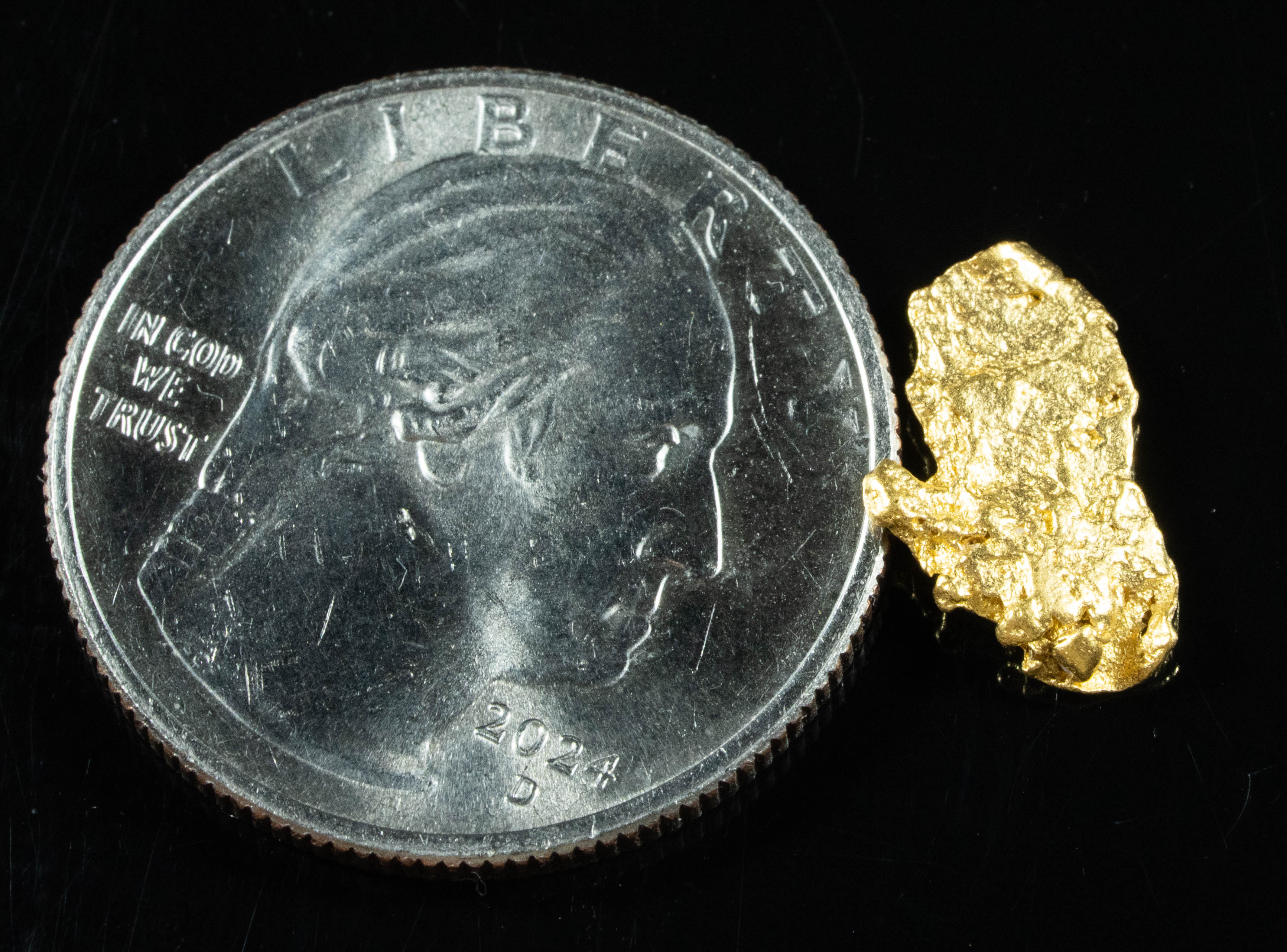 #773 Natural Gold Nugget Australian 1.33 Grams Genuine