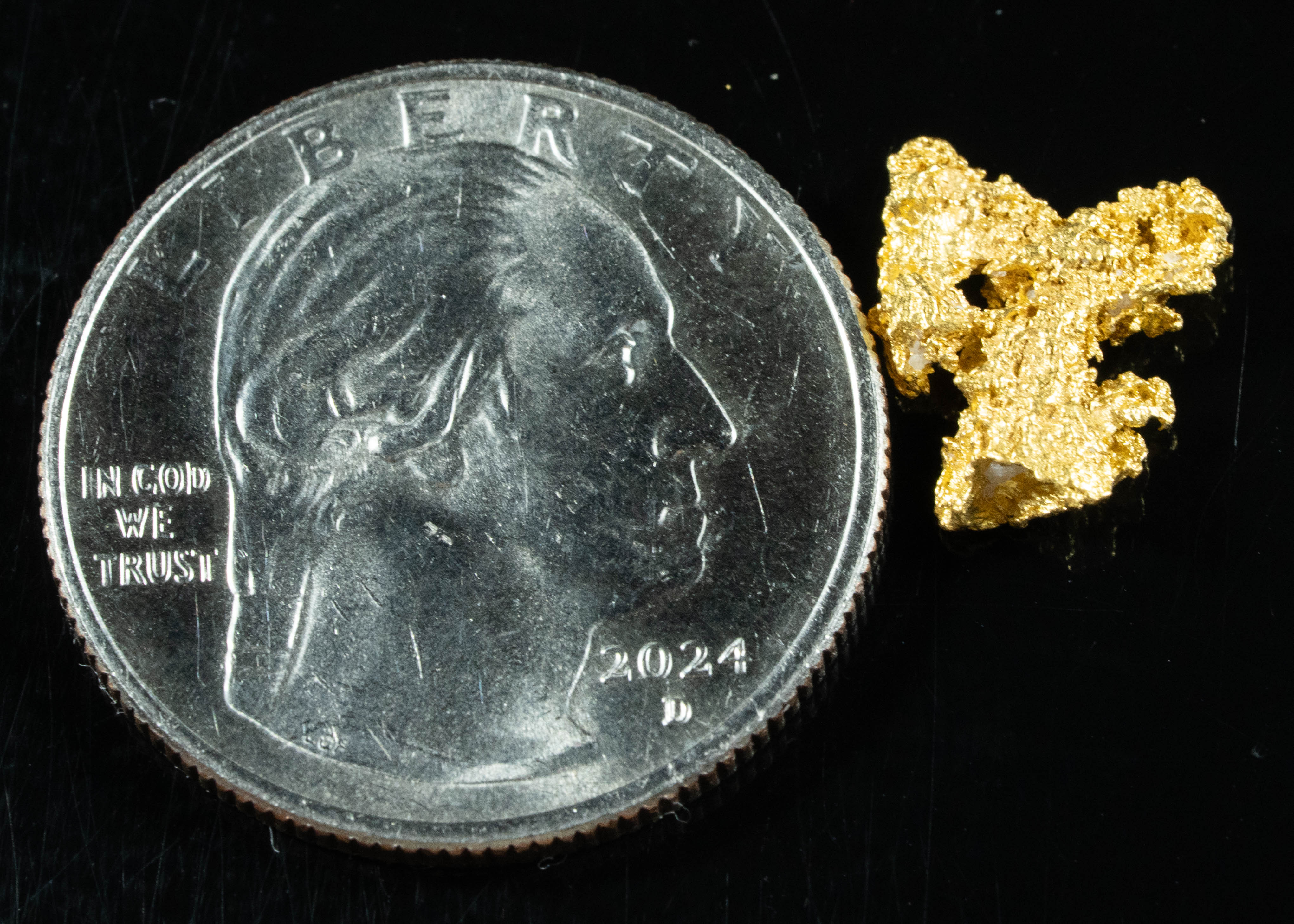 #784 Natural Gold Nugget Australian 1.29 Grams Genuine