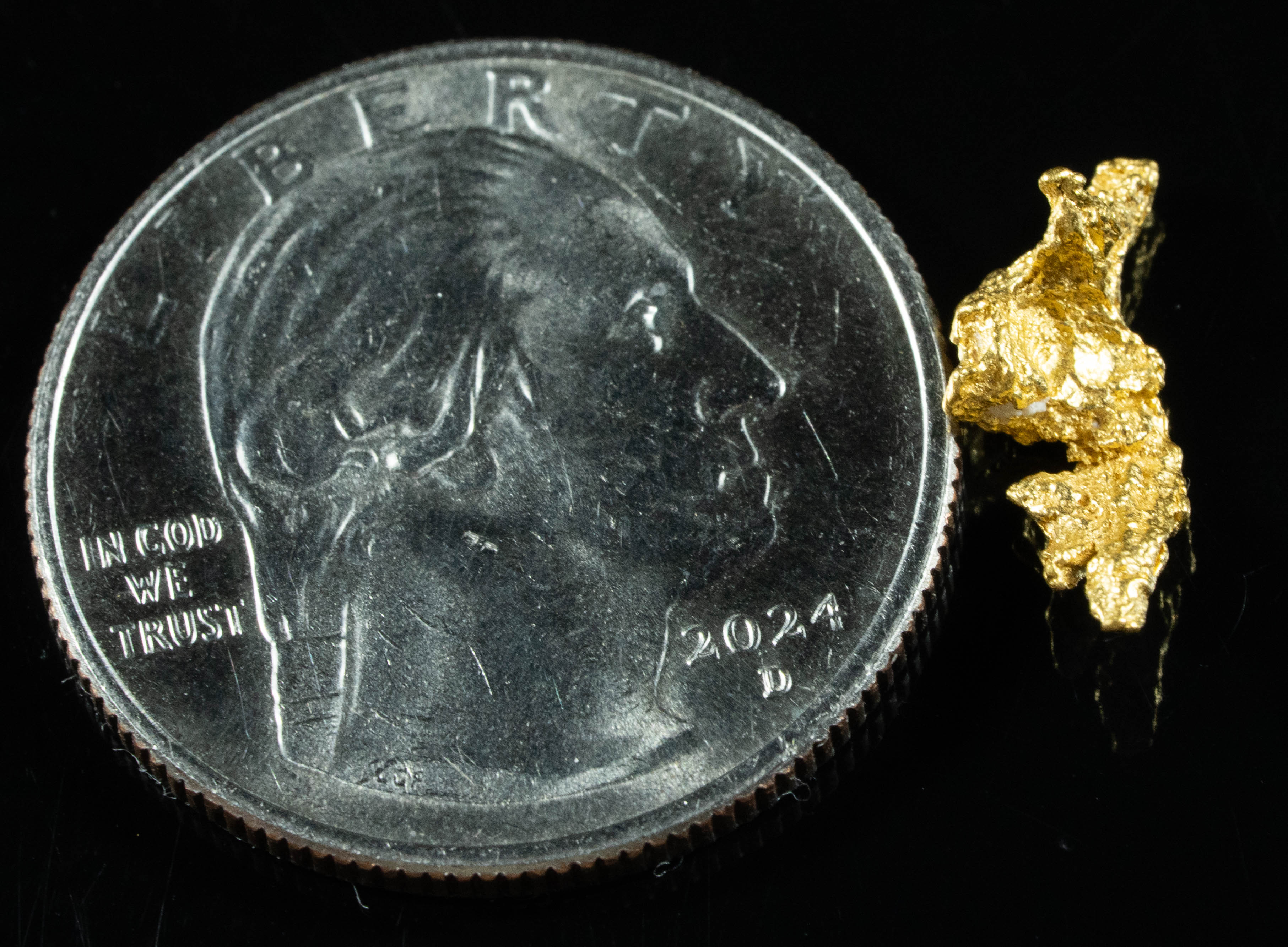#788 Natural Gold Nugget Australian 1.02 Grams Genuine