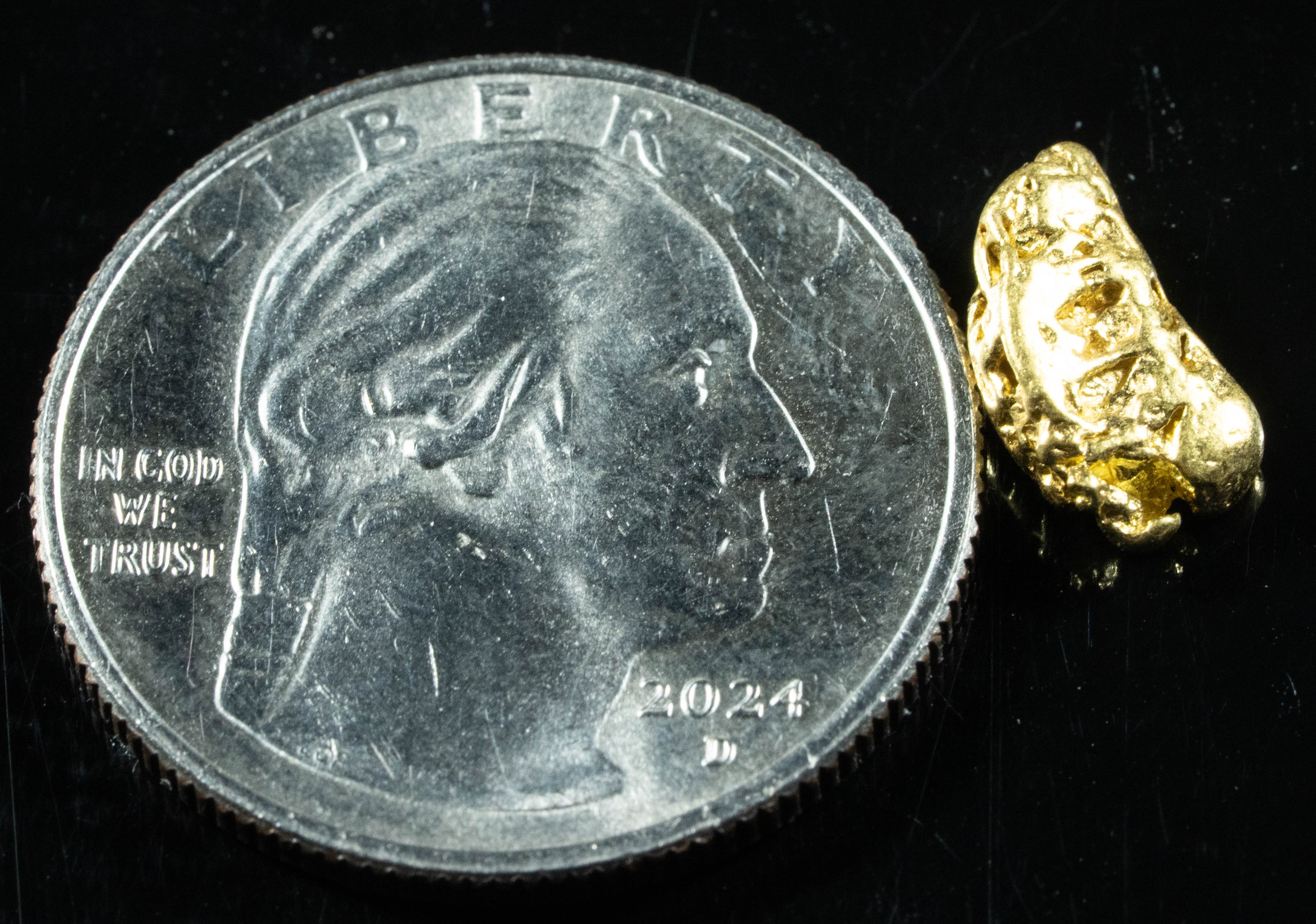 #103 Alaskan BC Natural Gold Nugget 1.63 Grams Genuine