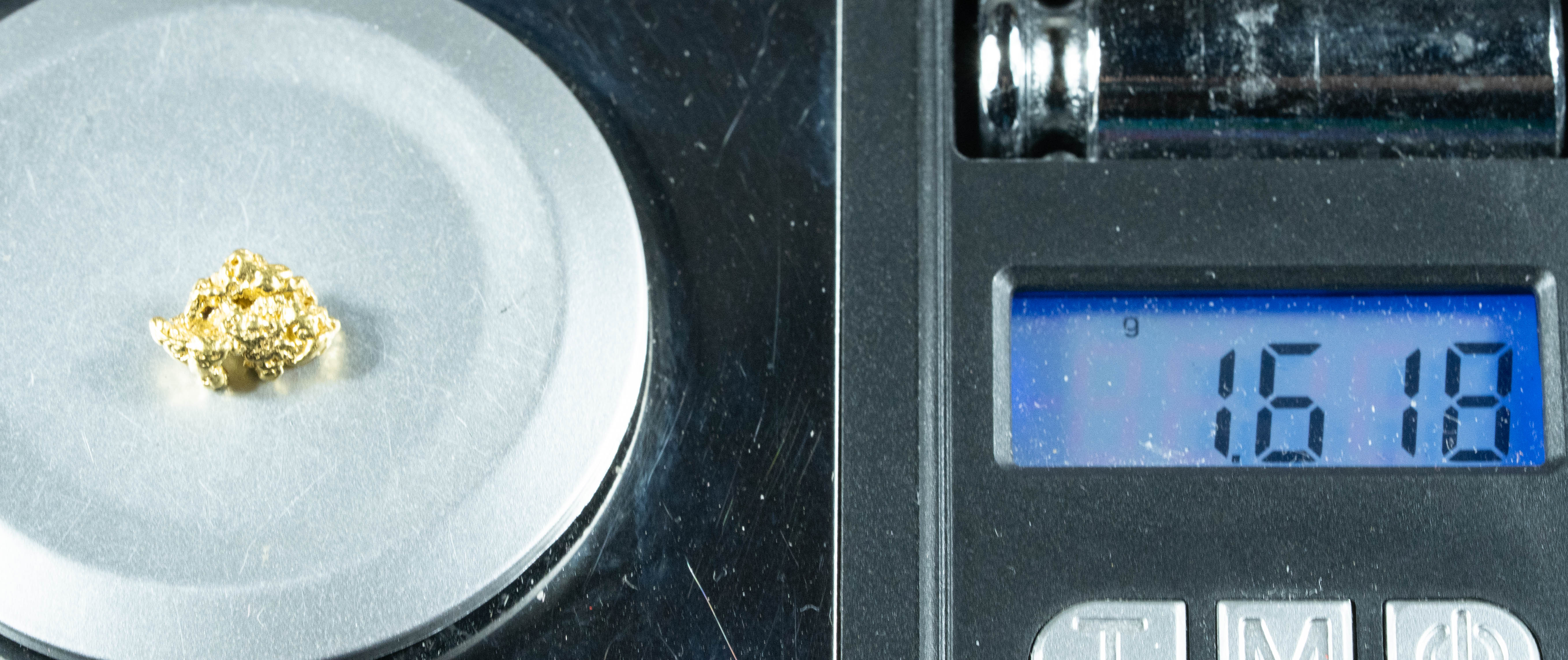 #109 Alaskan BC Natural Gold Nugget 1.61 Grams Genuine