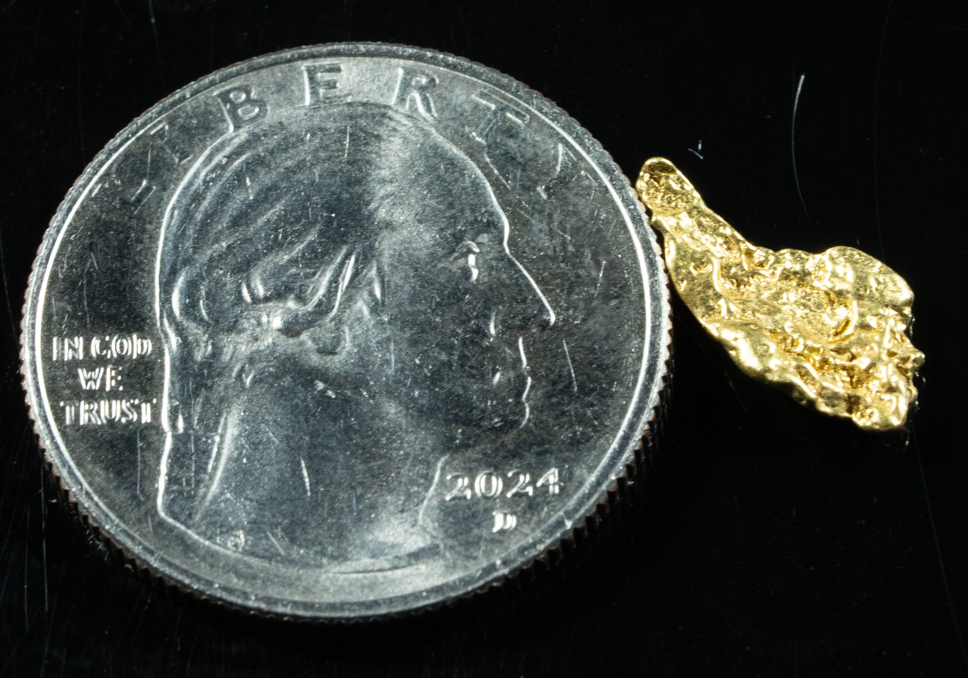 #113 Alaskan BC Natural Gold Nugget .75 Grams Genuine