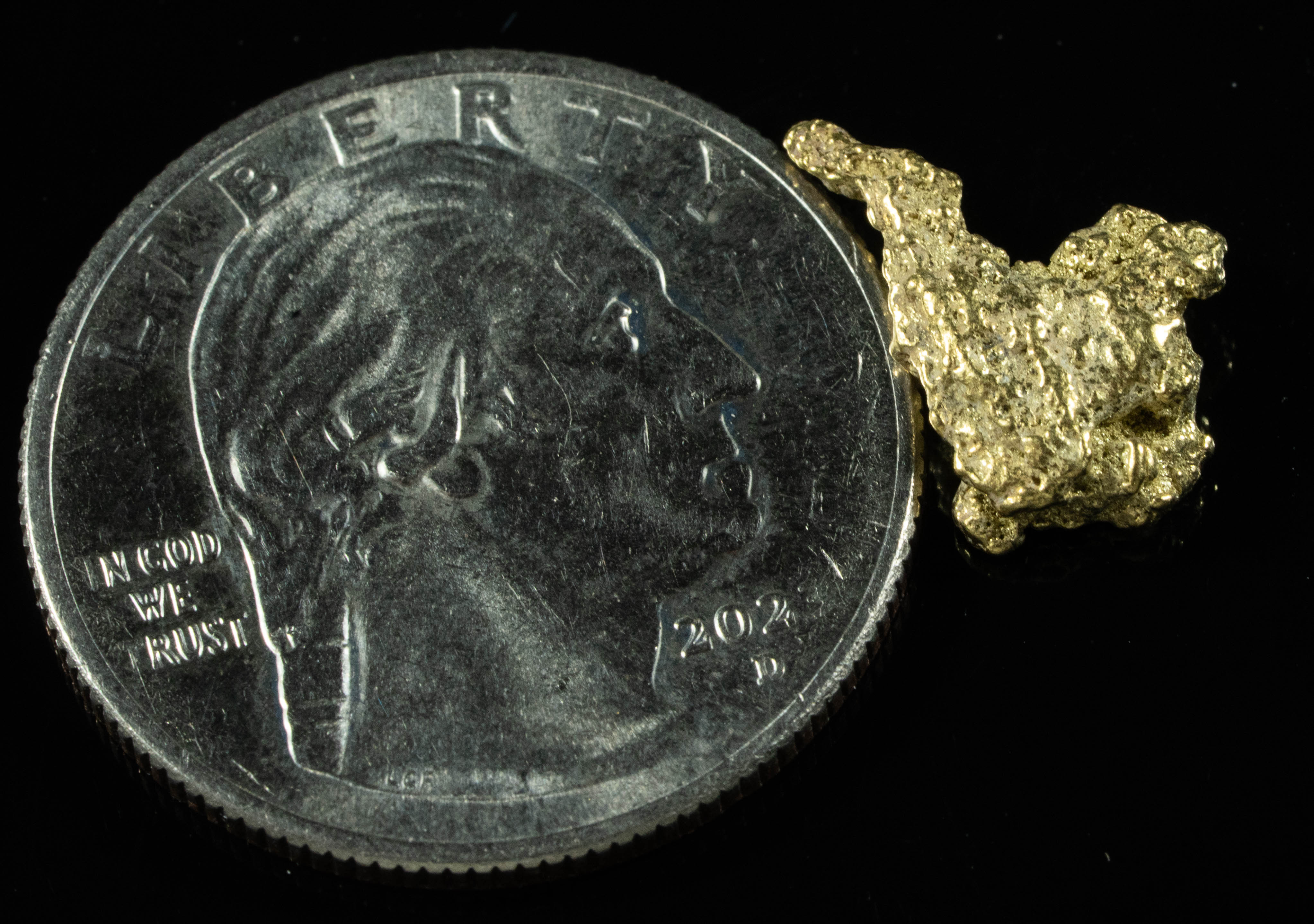 #114 Alaskan BC Natural Gold Nugget 1.35 Grams Genuine