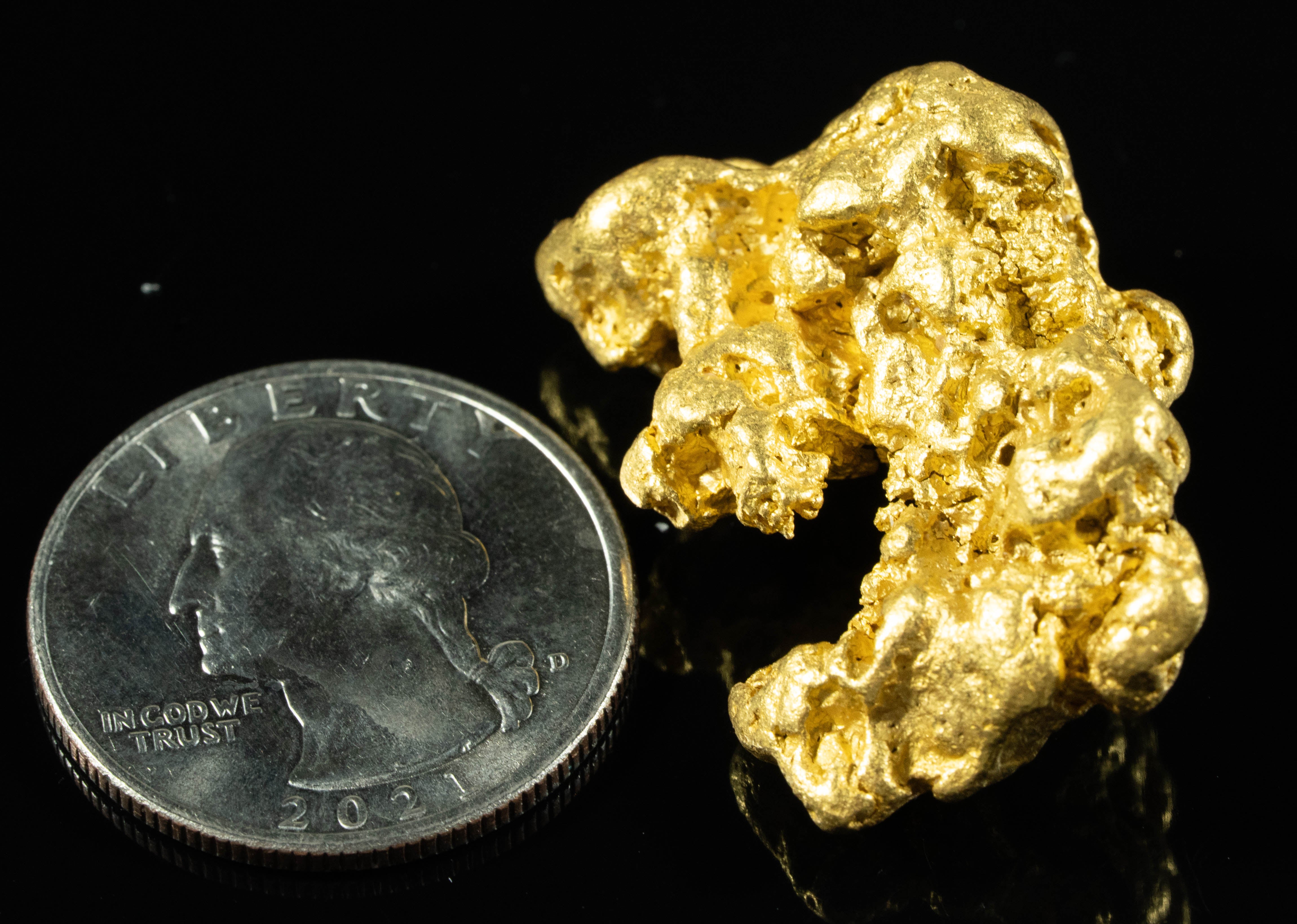 #1212 Natural Gold Nugget Australian 39.35 Grams Genuine