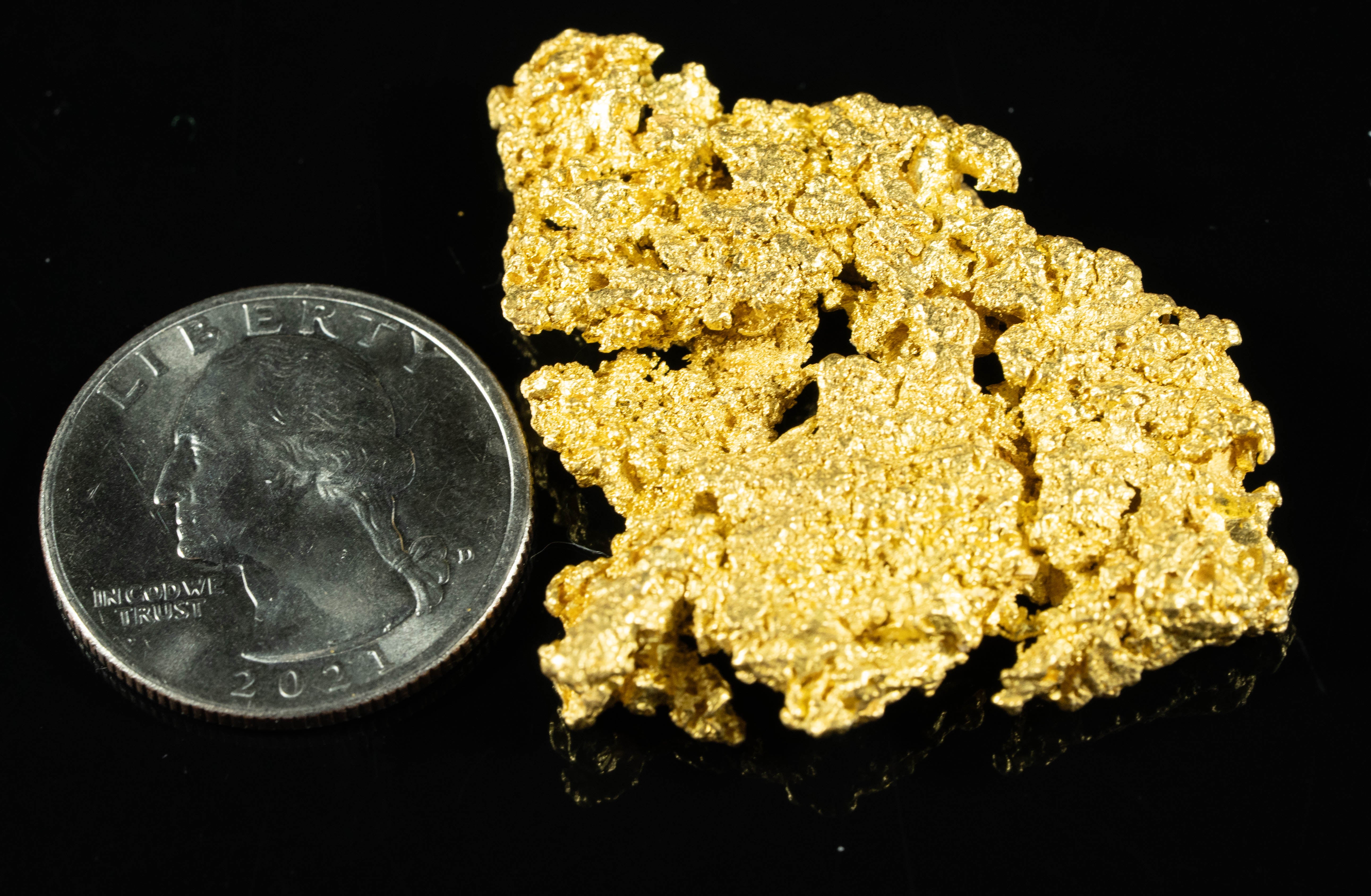 #1213 Natural Gold Nugget Australian 34.16 Grams Genuine