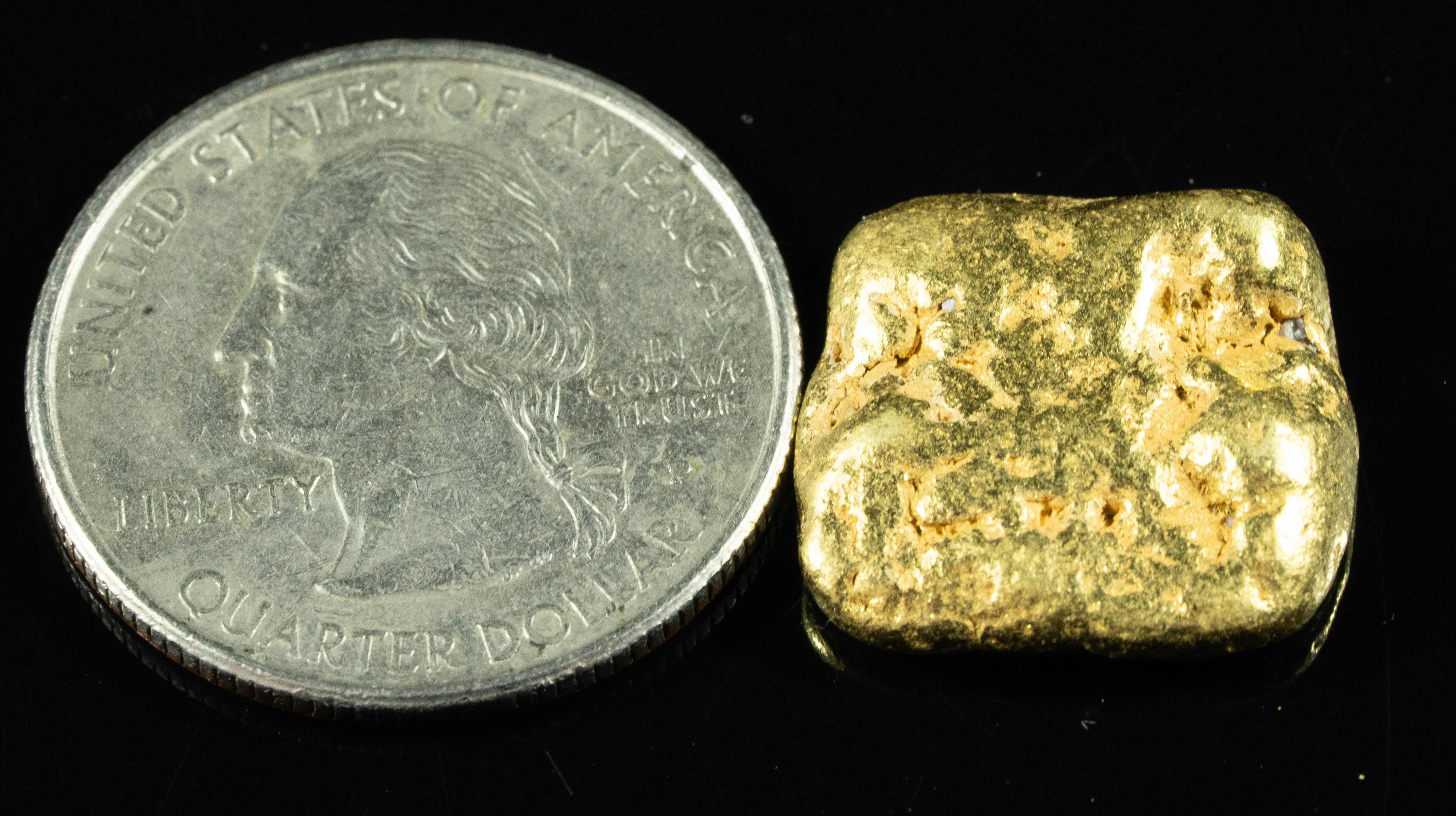 #363 Alaskan BC Natural Gold Nugget 9.88 Grams Genuine