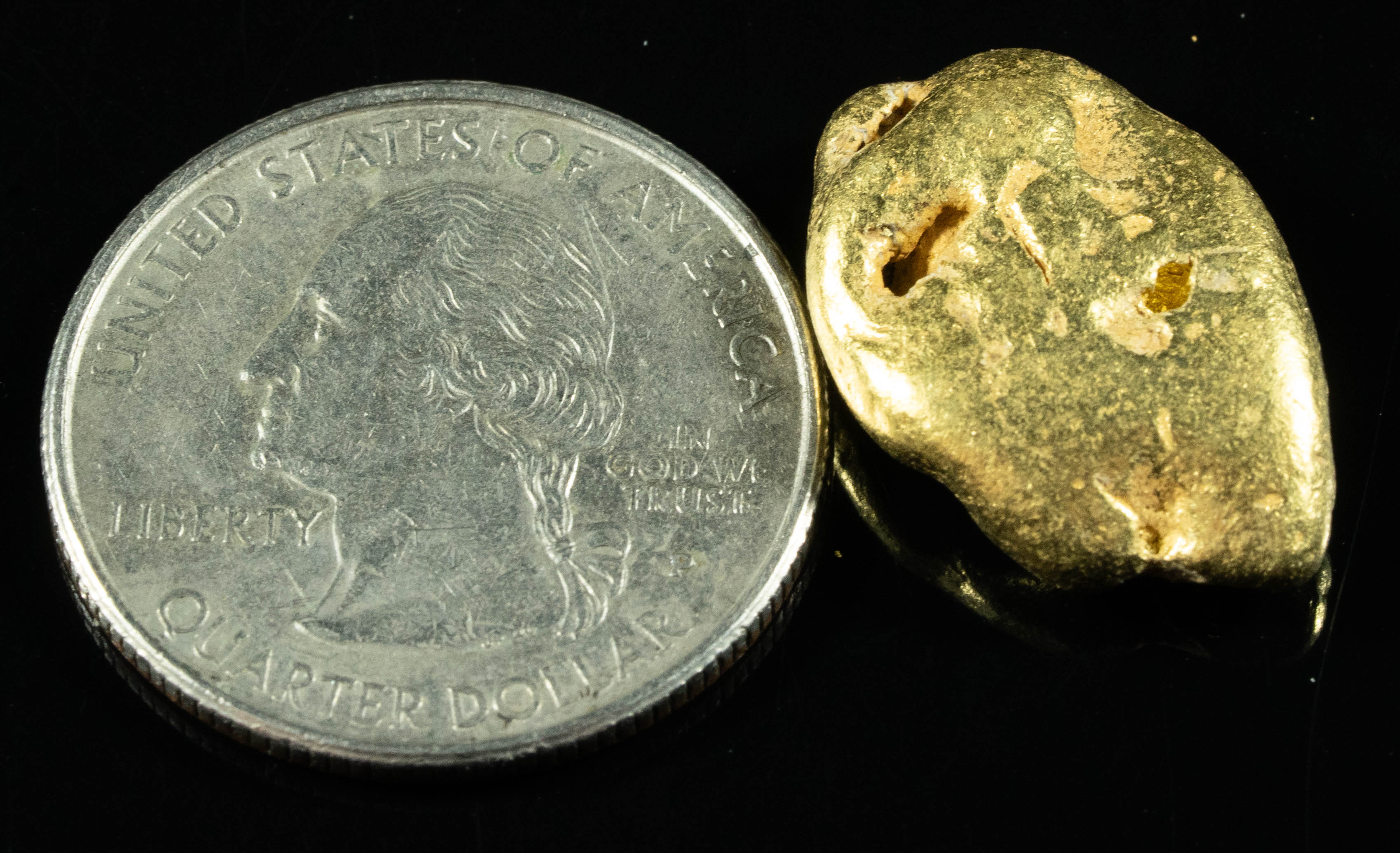 #373 Alaskan BC Natural Gold Nugget 12.24 Grams Genuine