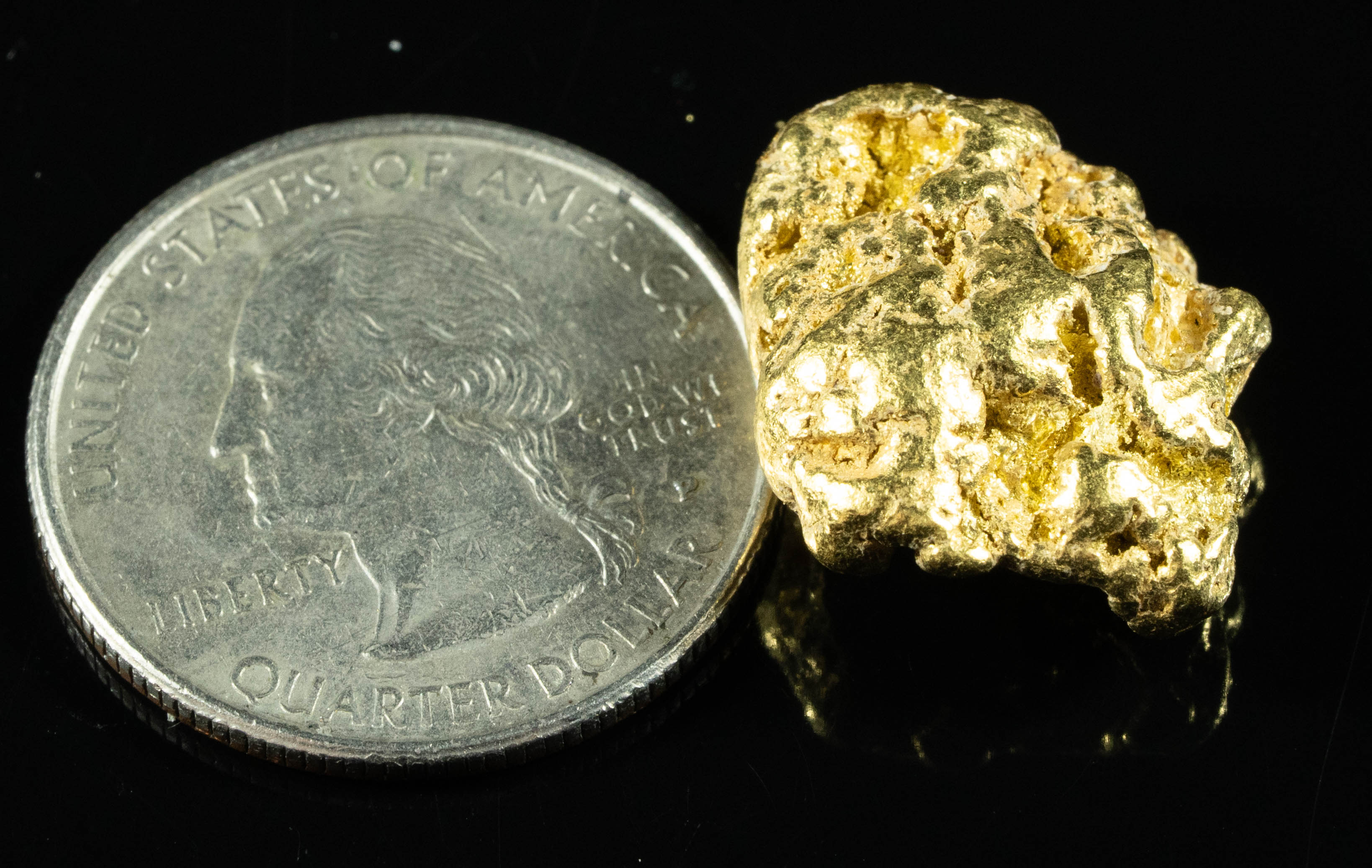 #378 Alaskan BC Natural Gold Nugget 12.26 Grams Genuine