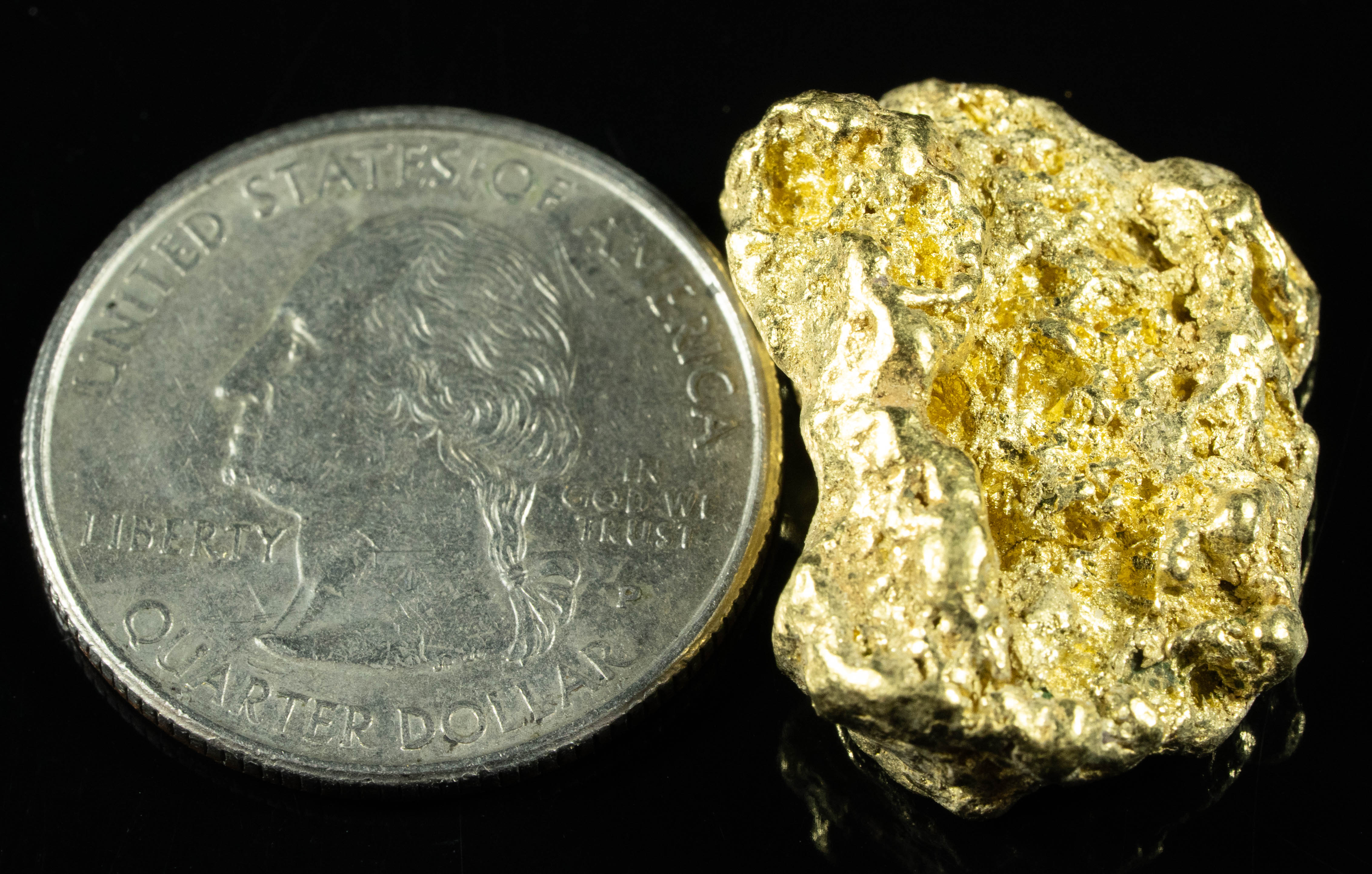 #379 Alaskan BC Natural Gold Nugget 14.97 Grams Genuine