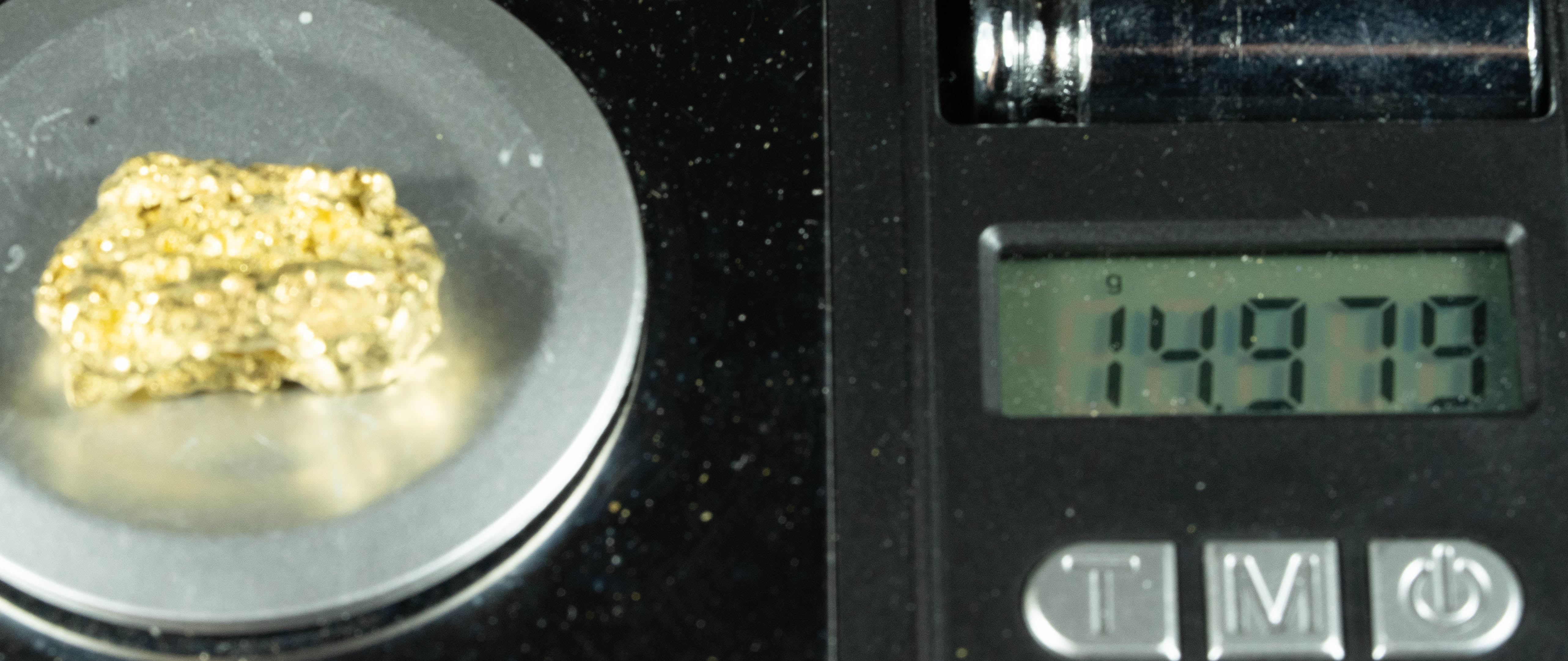 #379 Alaskan BC Natural Gold Nugget 14.97 Grams Genuine