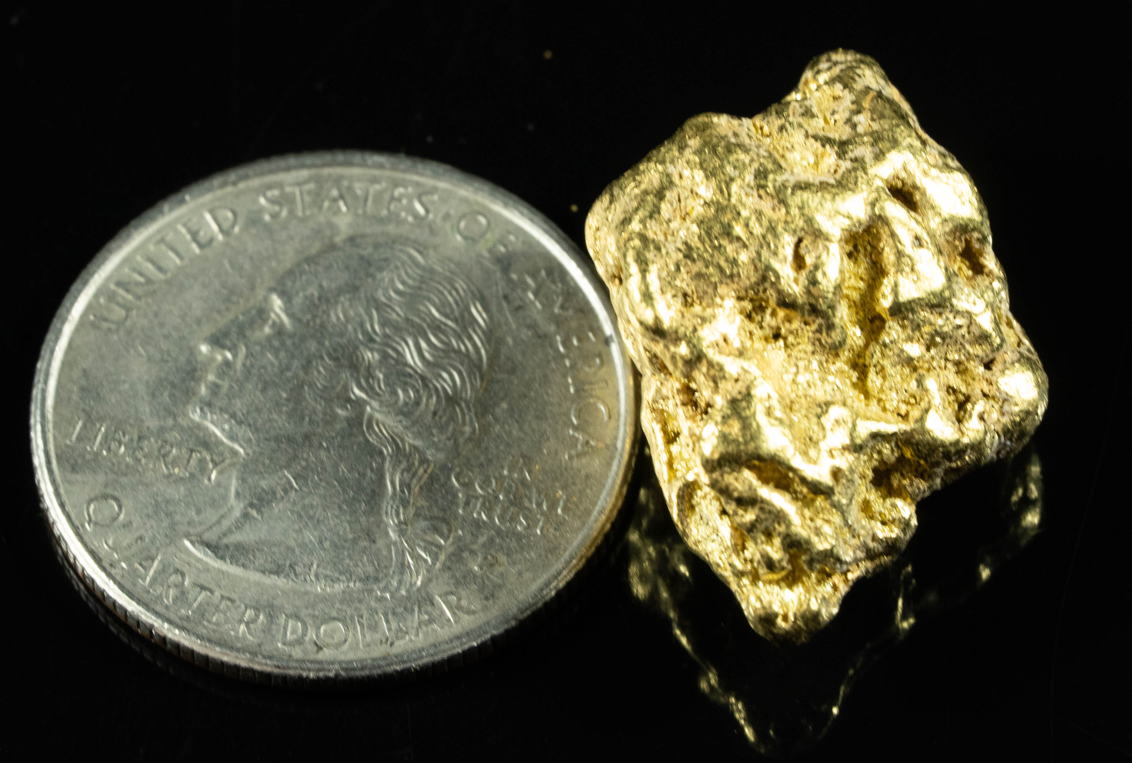 #380 Alaskan BC Natural Gold Nugget 15.87 Grams Genuine