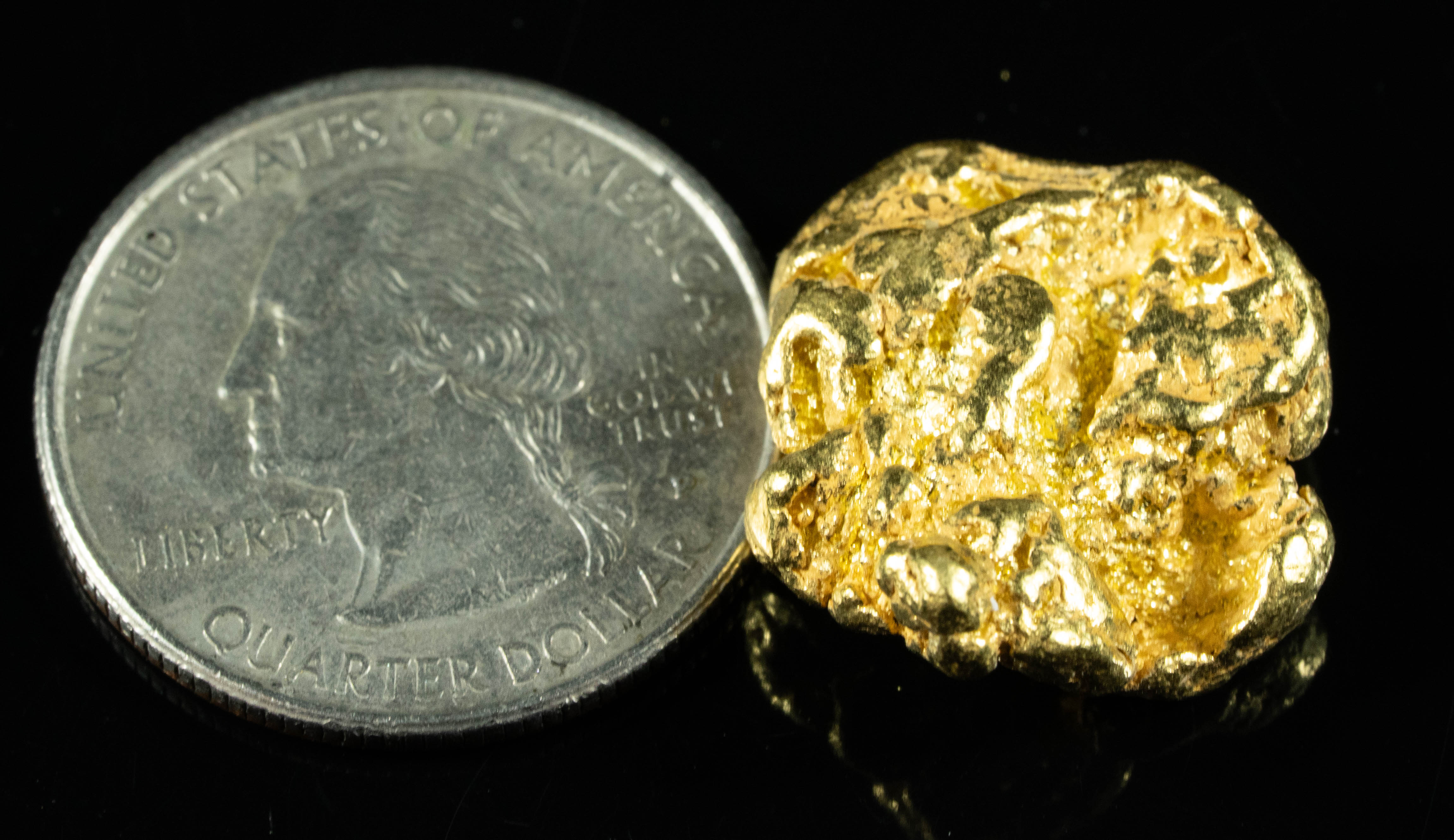 #383 Alaskan BC Natural Gold Nugget 14.74 Grams Genuine