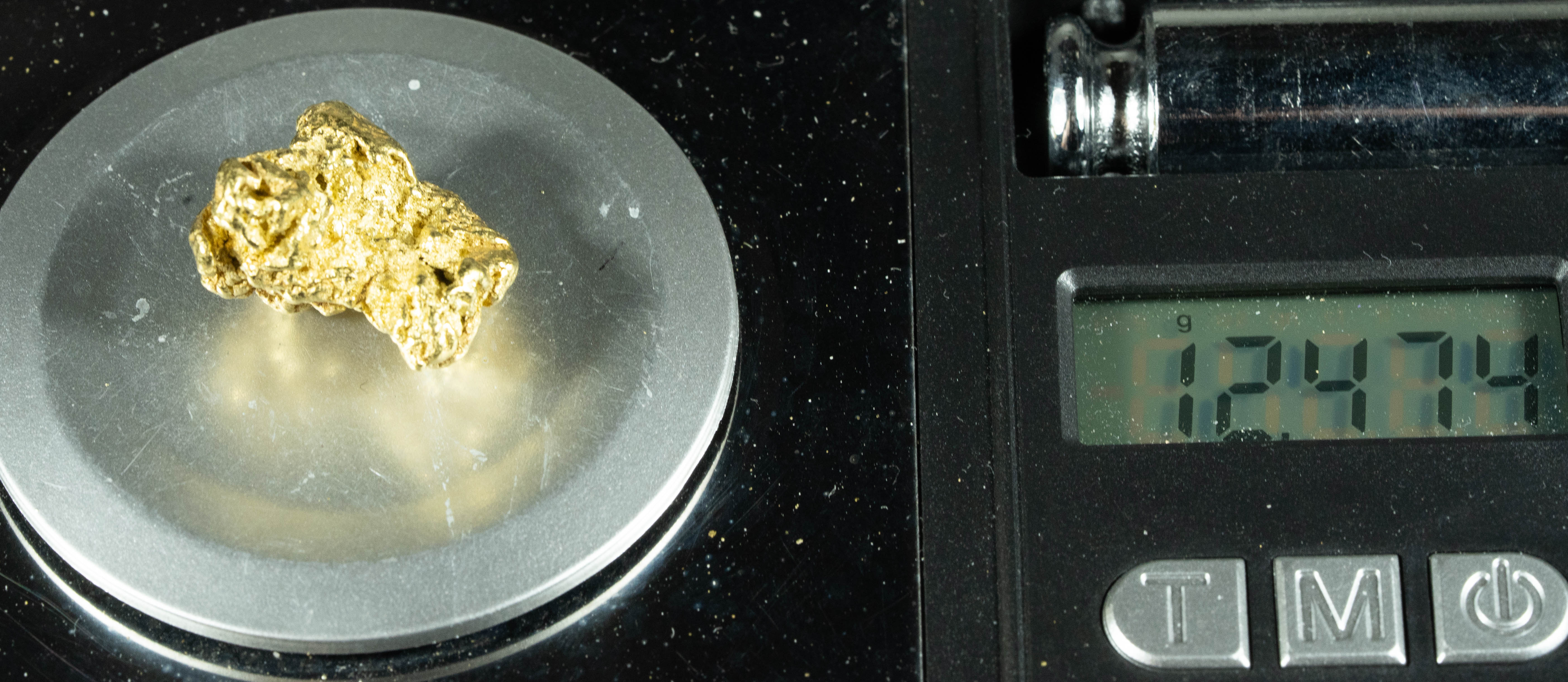 #384 Alaskan BC Natural Gold Nugget 12.47 Grams Genuine