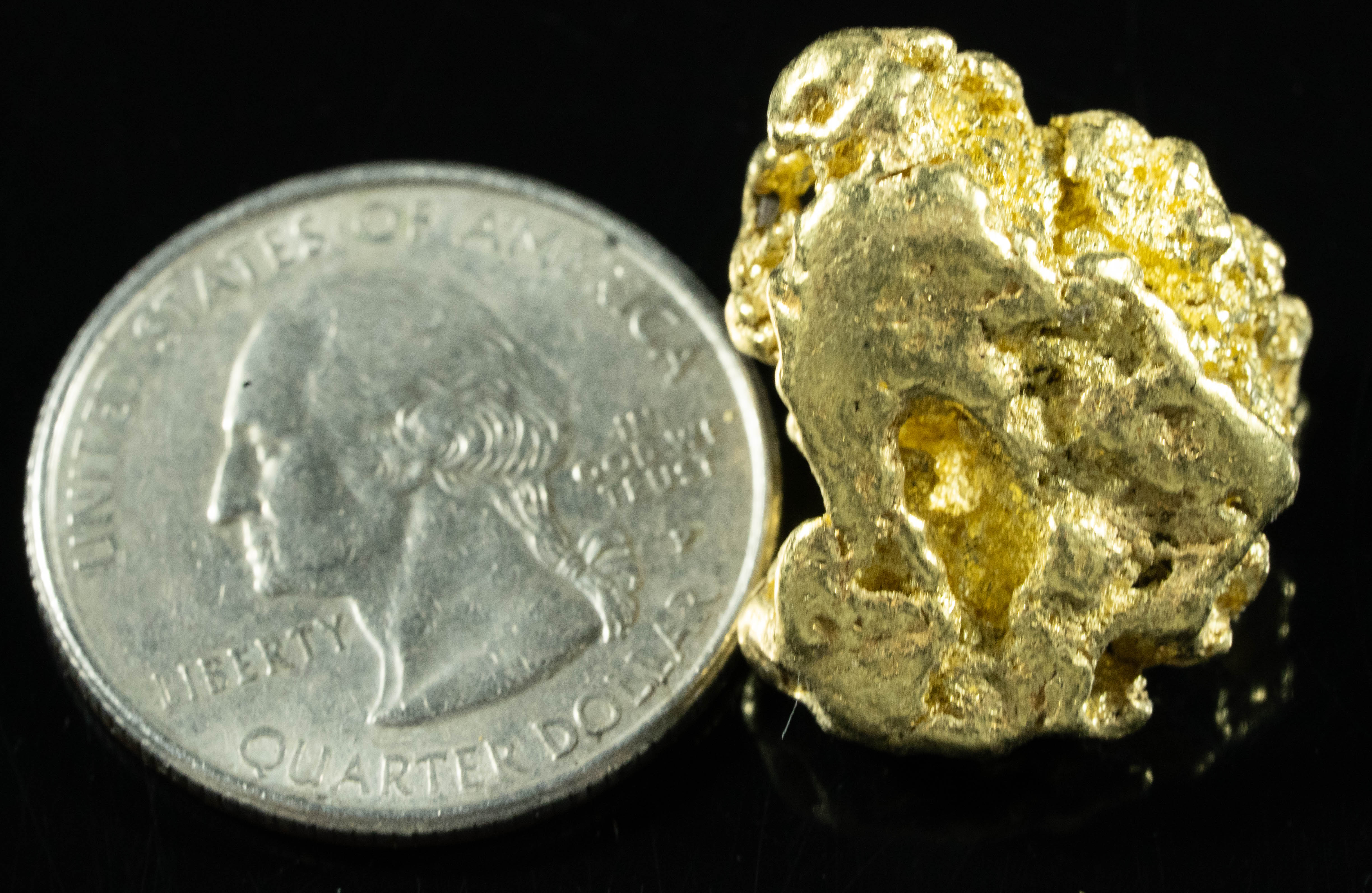 #385 Alaskan BC Natural Gold Nugget 14.84 Grams Genuine