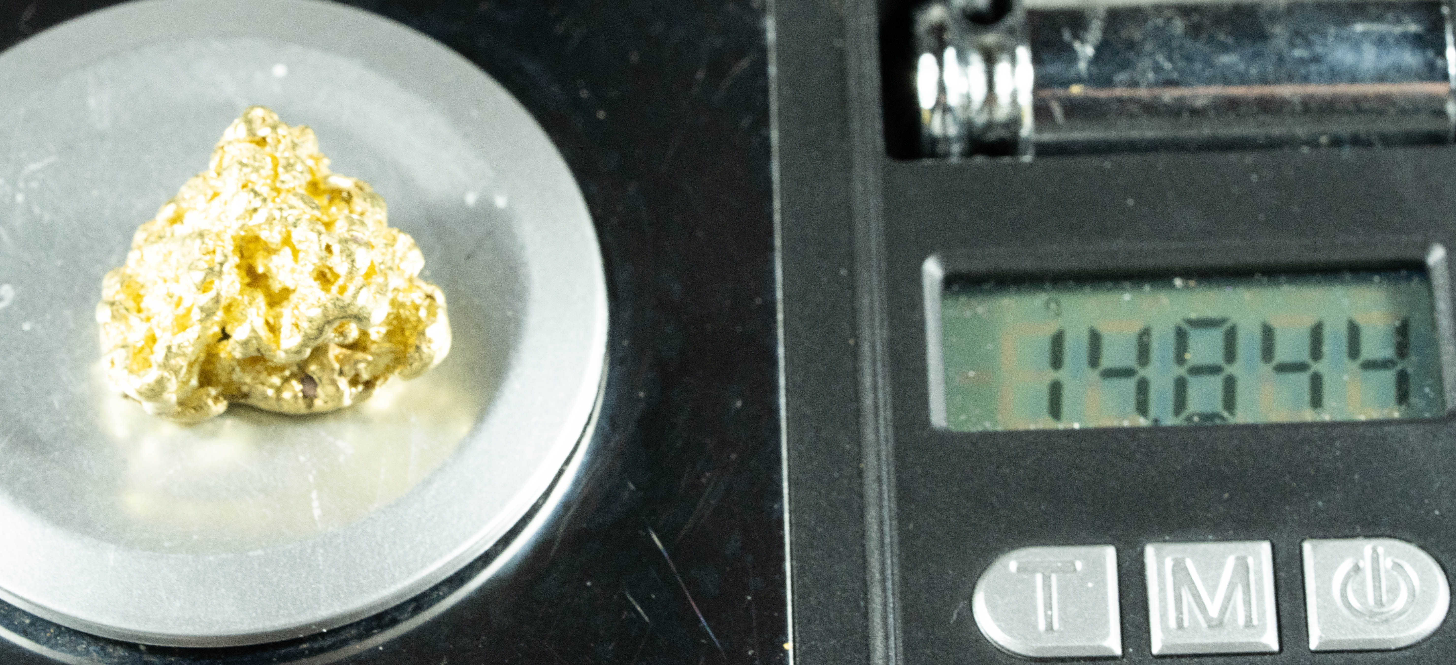 #385 Alaskan BC Natural Gold Nugget 14.84 Grams Genuine