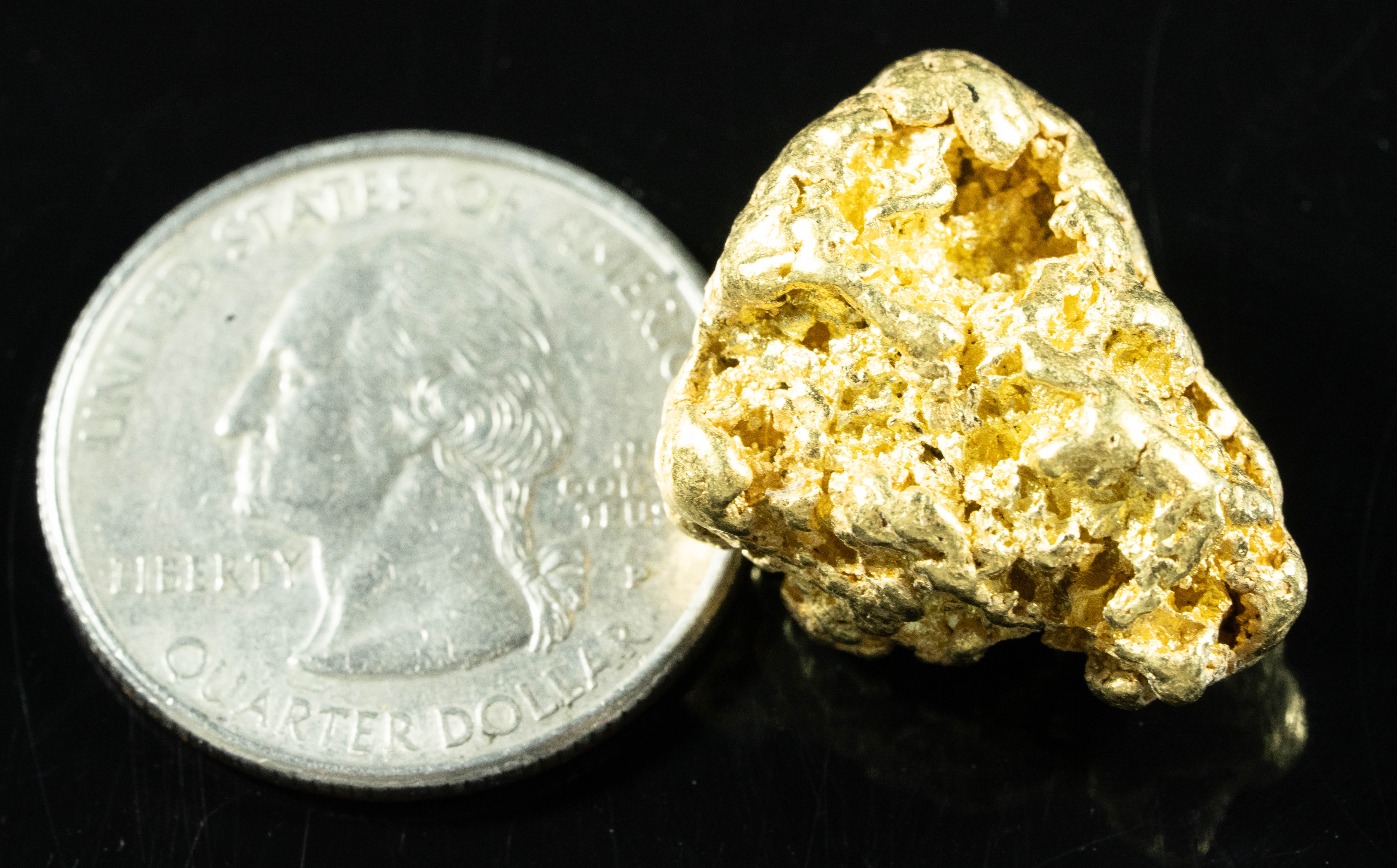 #386 Alaskan BC Natural Gold Nugget 19.18 Grams Genuine