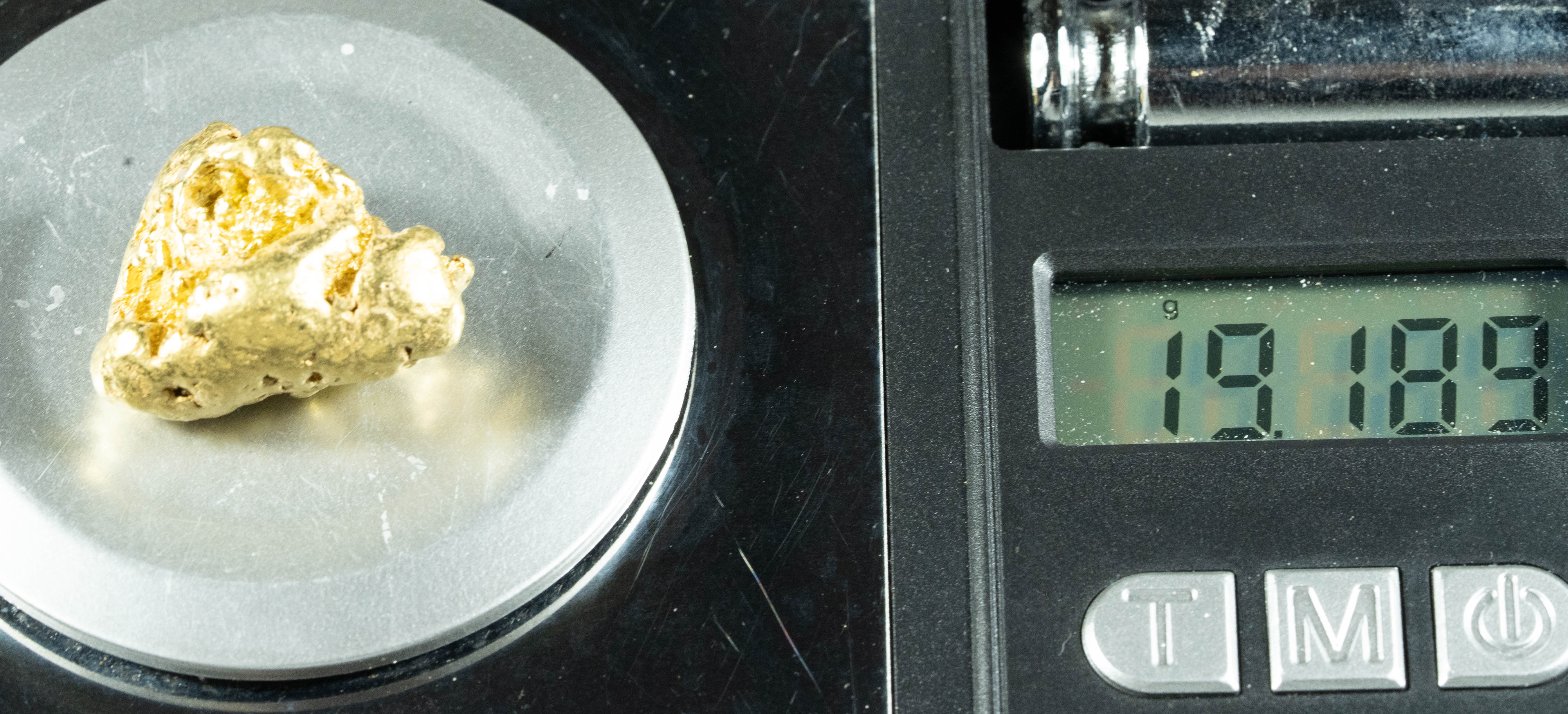 #386 Alaskan BC Natural Gold Nugget 19.18 Grams Genuine