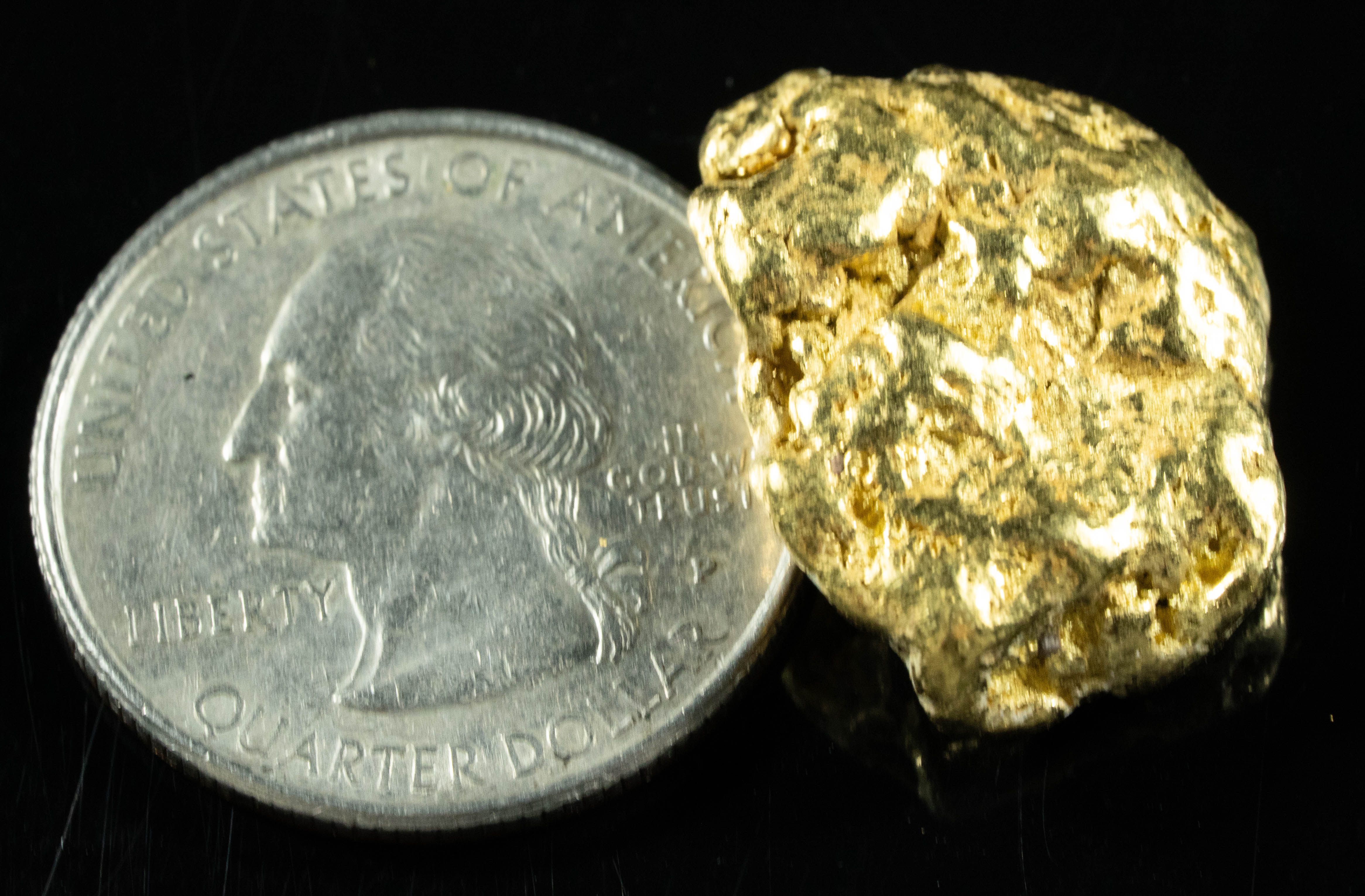 #403 Alaskan BC Natural Gold Nugget 15.46 Grams Genuine