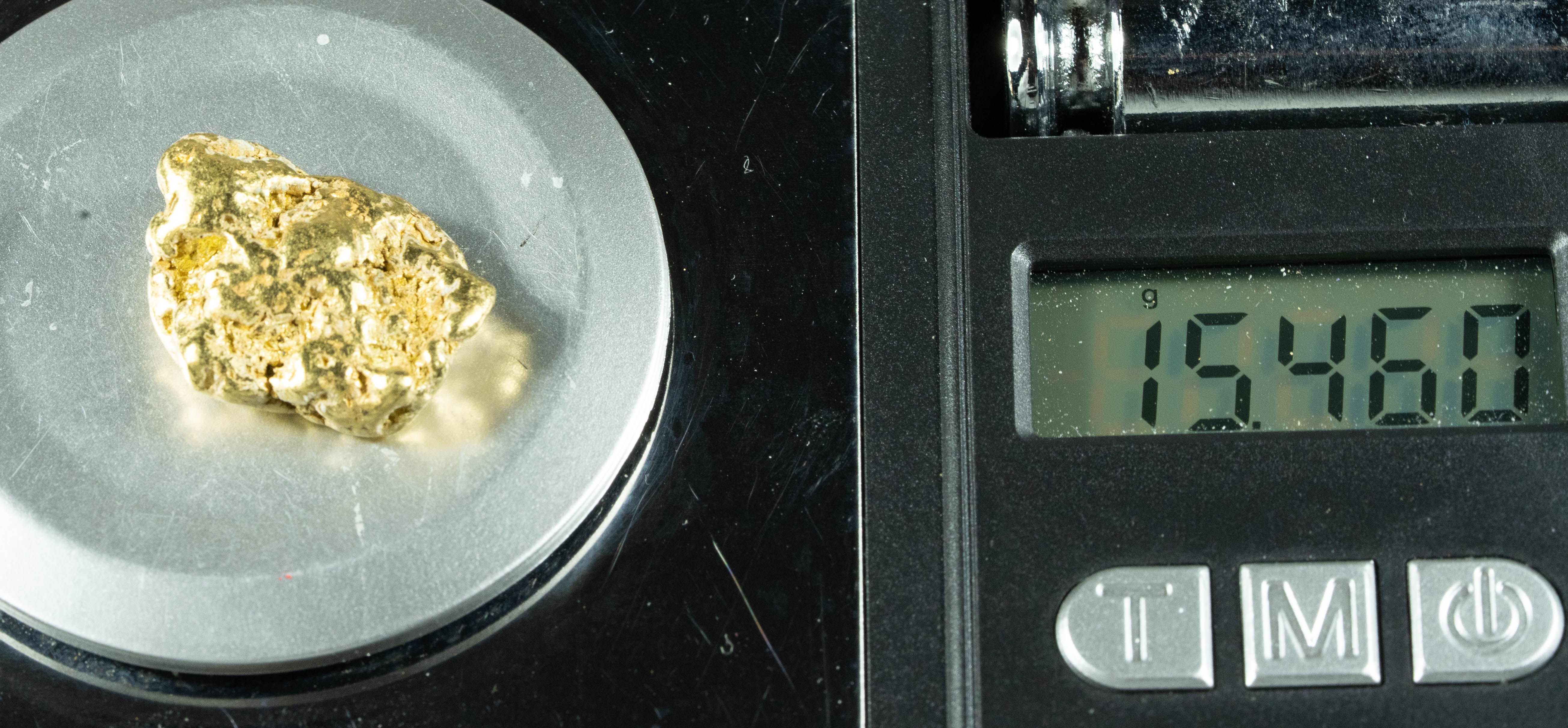 #403 Alaskan BC Natural Gold Nugget 15.46 Grams Genuine