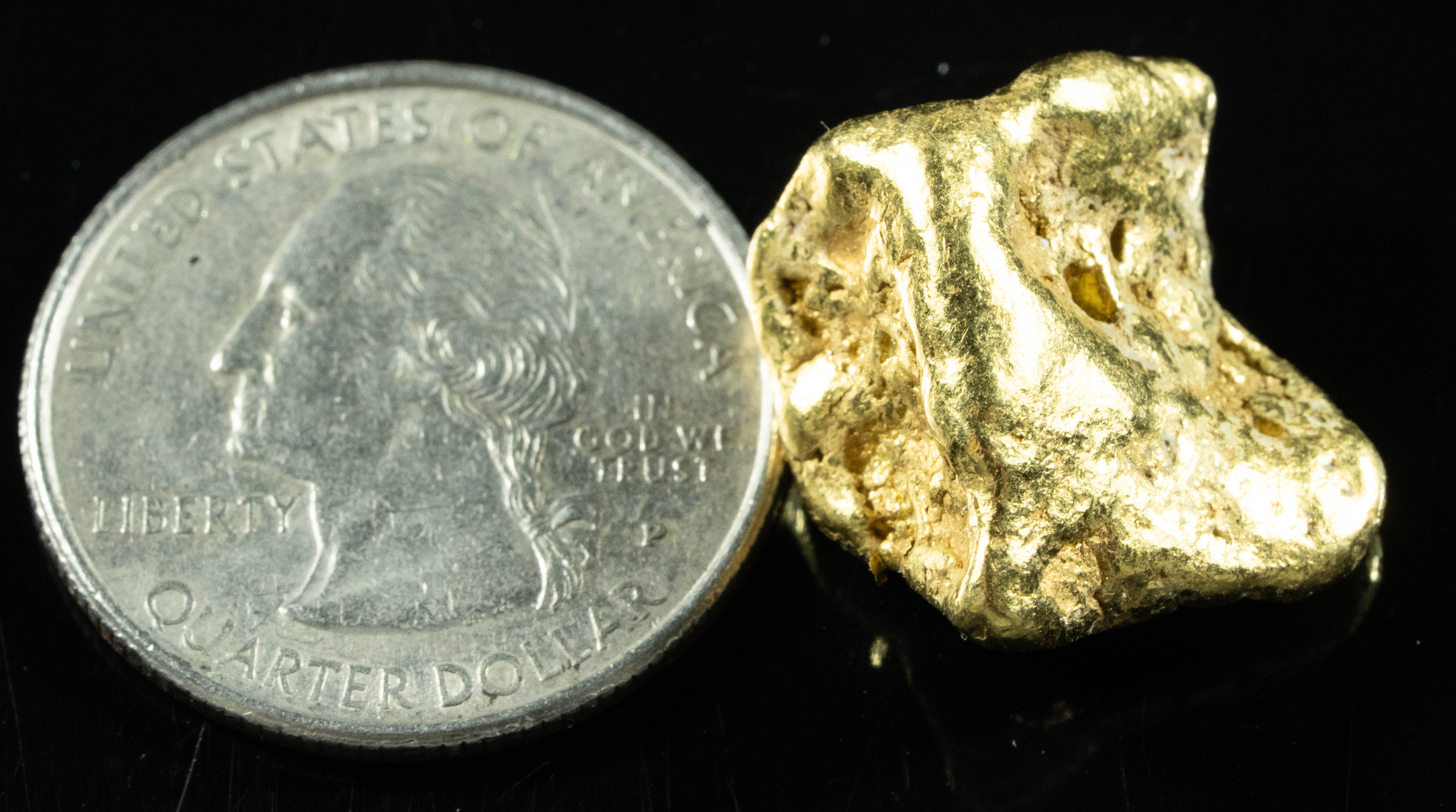 #404 Alaskan BC Natural Gold Nugget 17.14 Grams Genuine