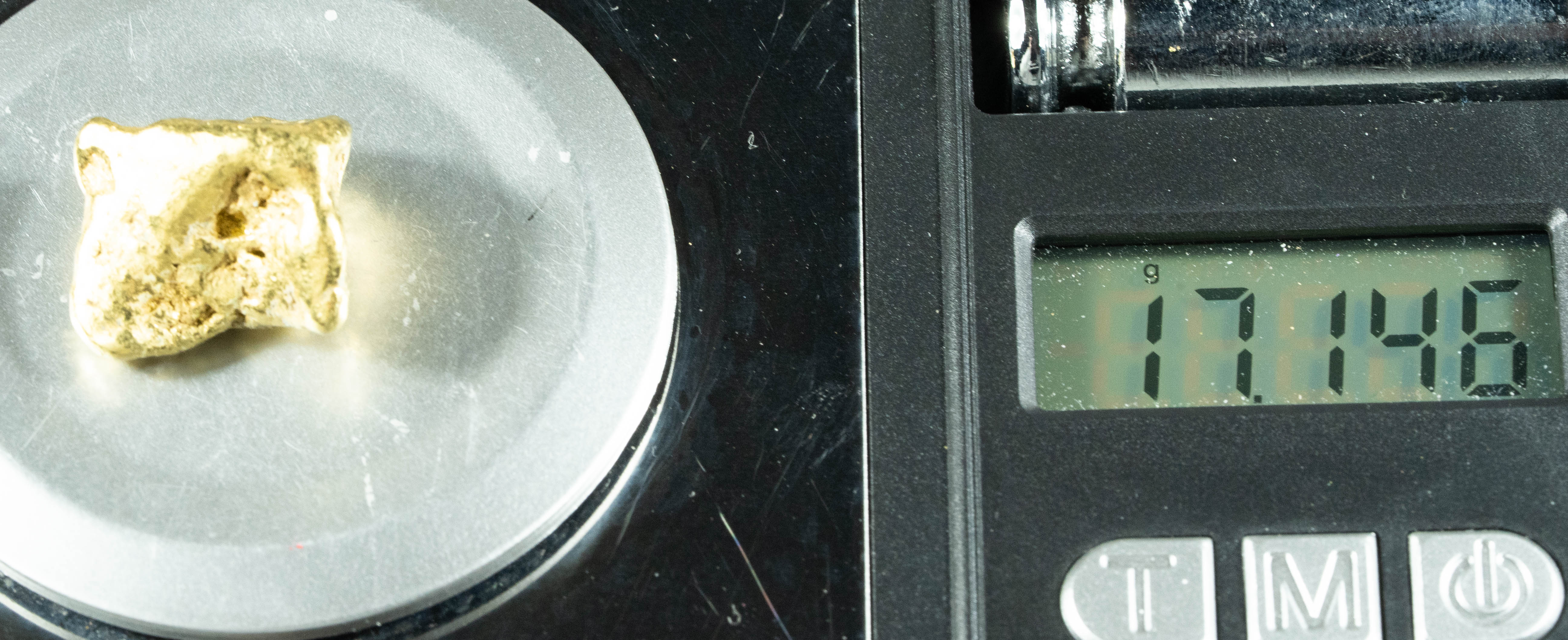 #404 Alaskan BC Natural Gold Nugget 17.14 Grams Genuine