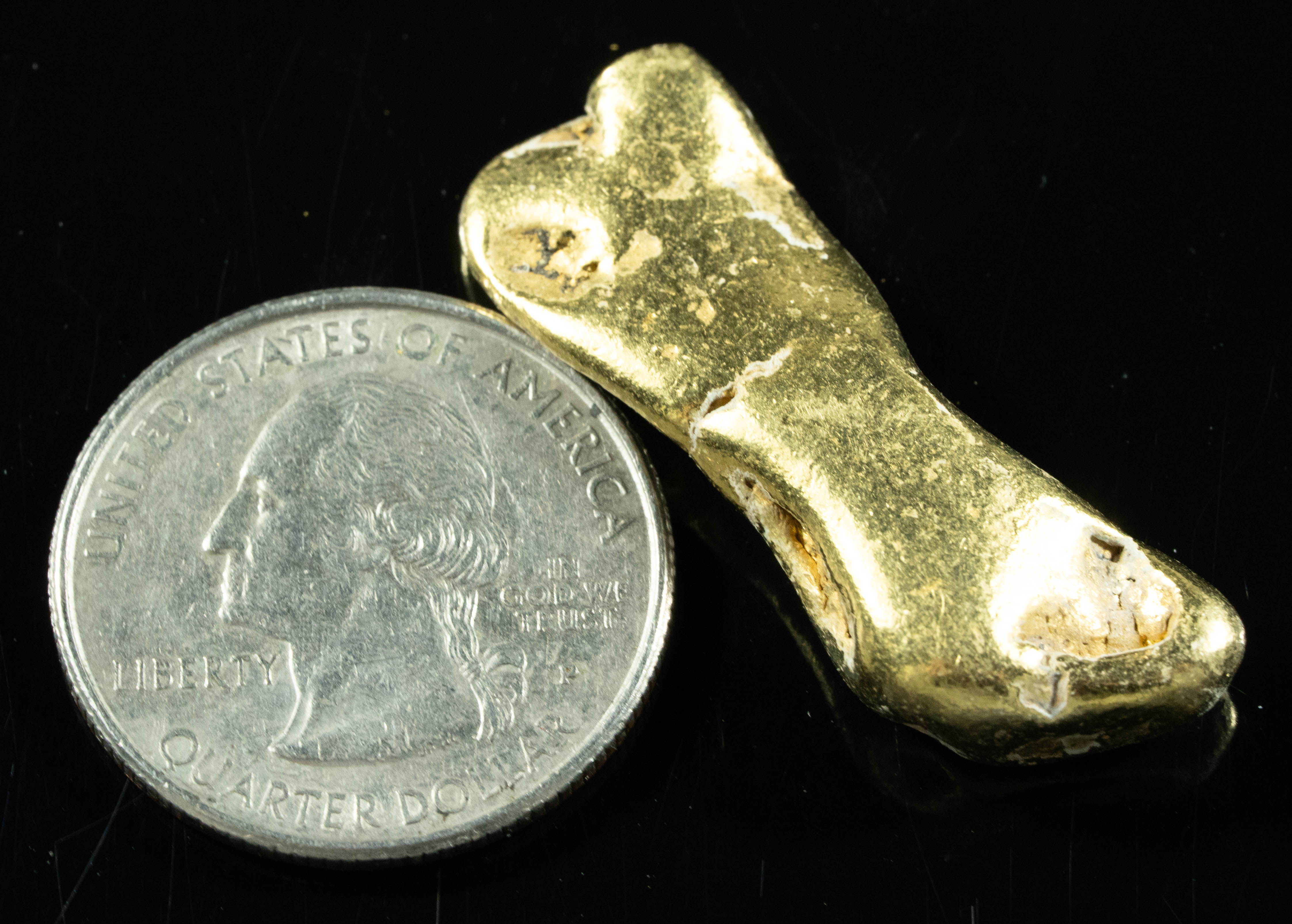 #405 Alaskan BC Natural Gold Nugget 19.41 Grams Genuine