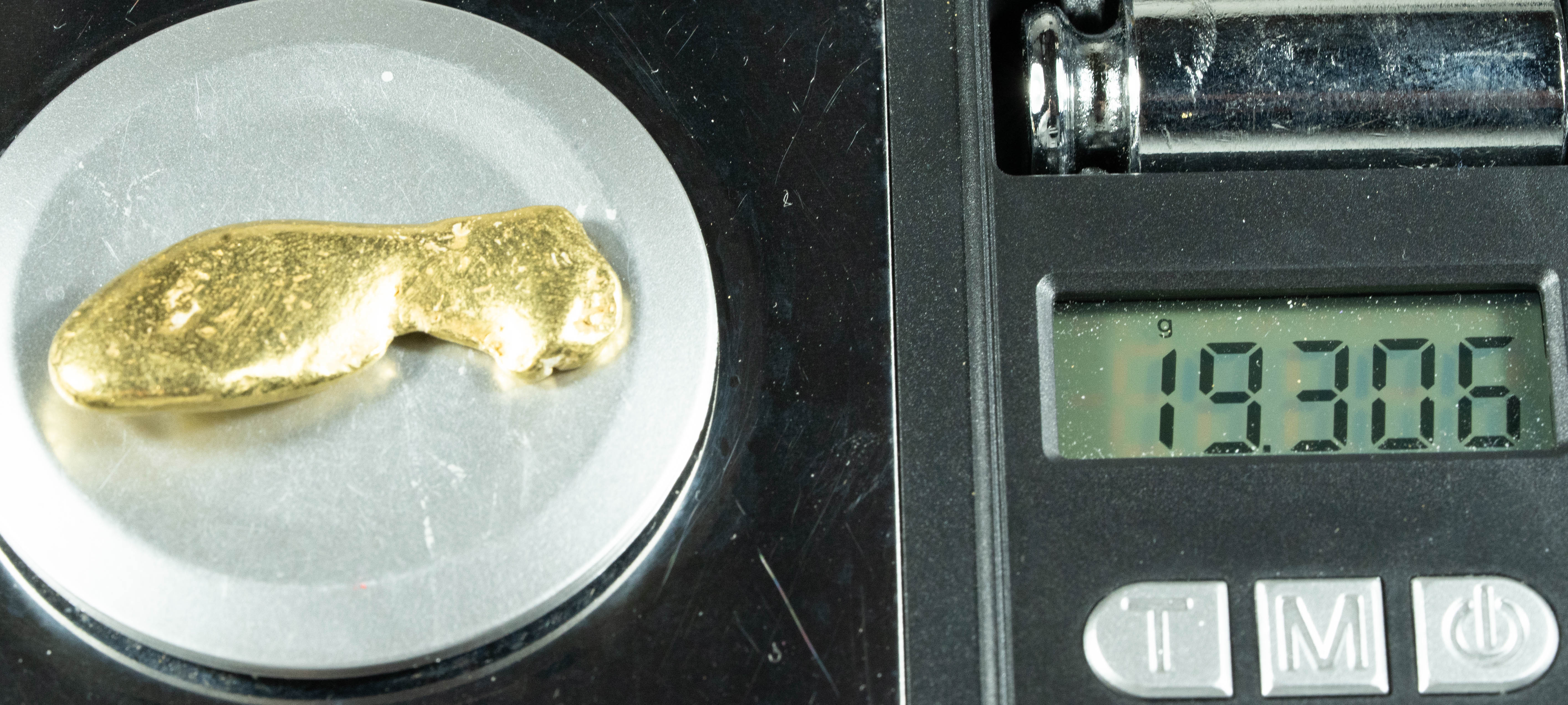 #406 Alaskan BC Natural Gold Nugget 19.30 Grams Genuine