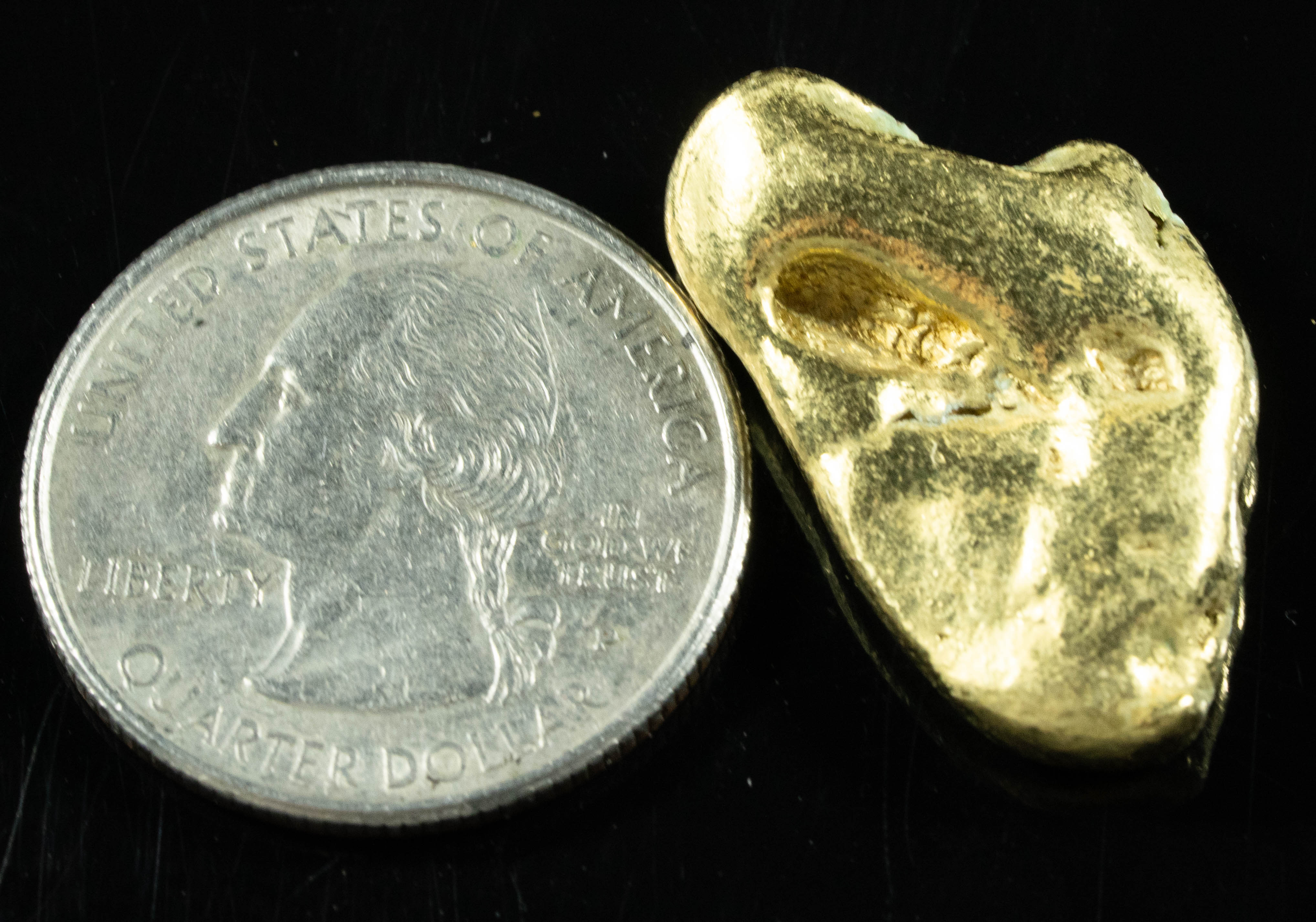 #407 Alaskan BC Natural Gold Nugget 18.75 Grams Genuine