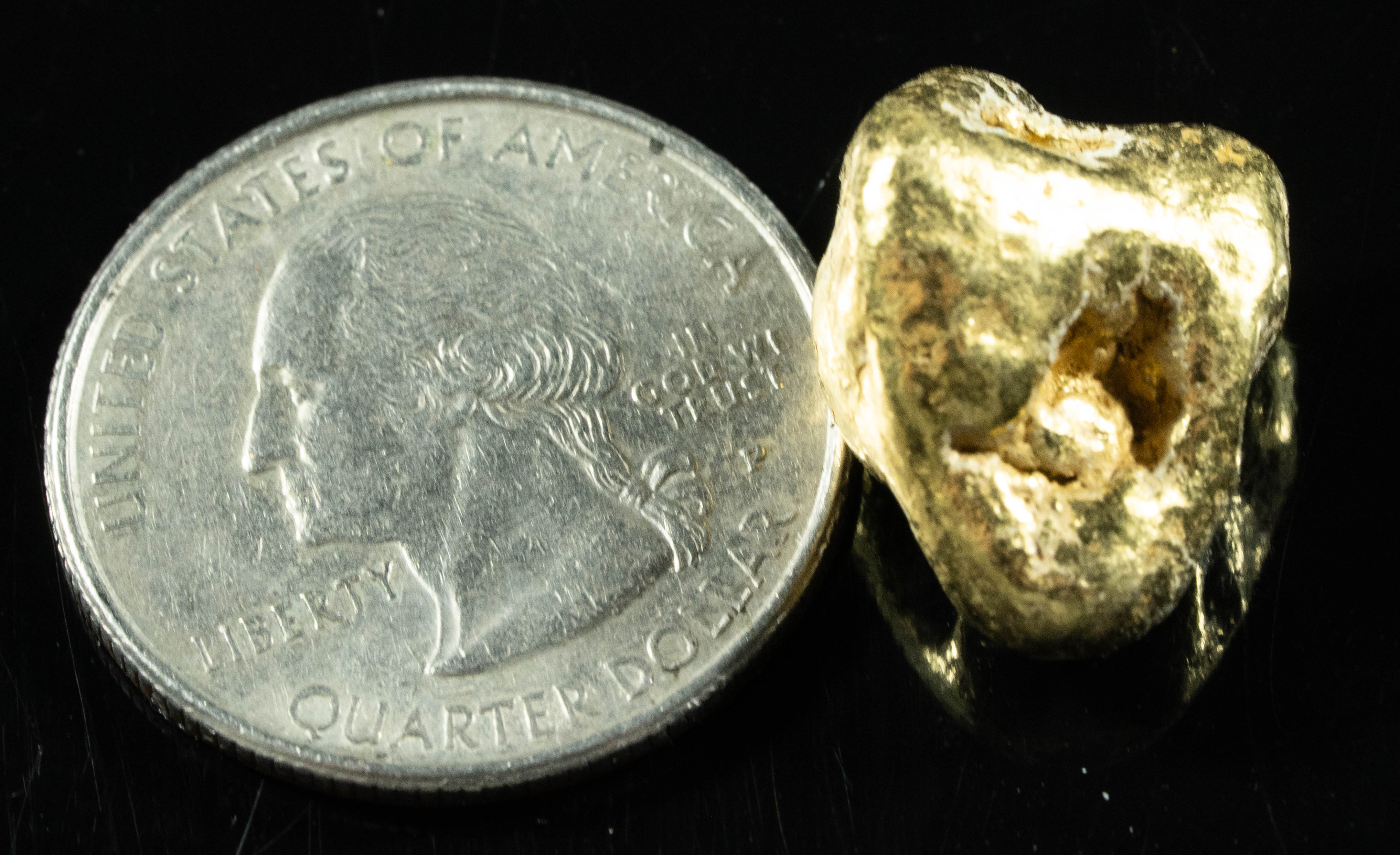 #409 Alaskan BC Natural Gold Nugget 14.90 Grams Genuine