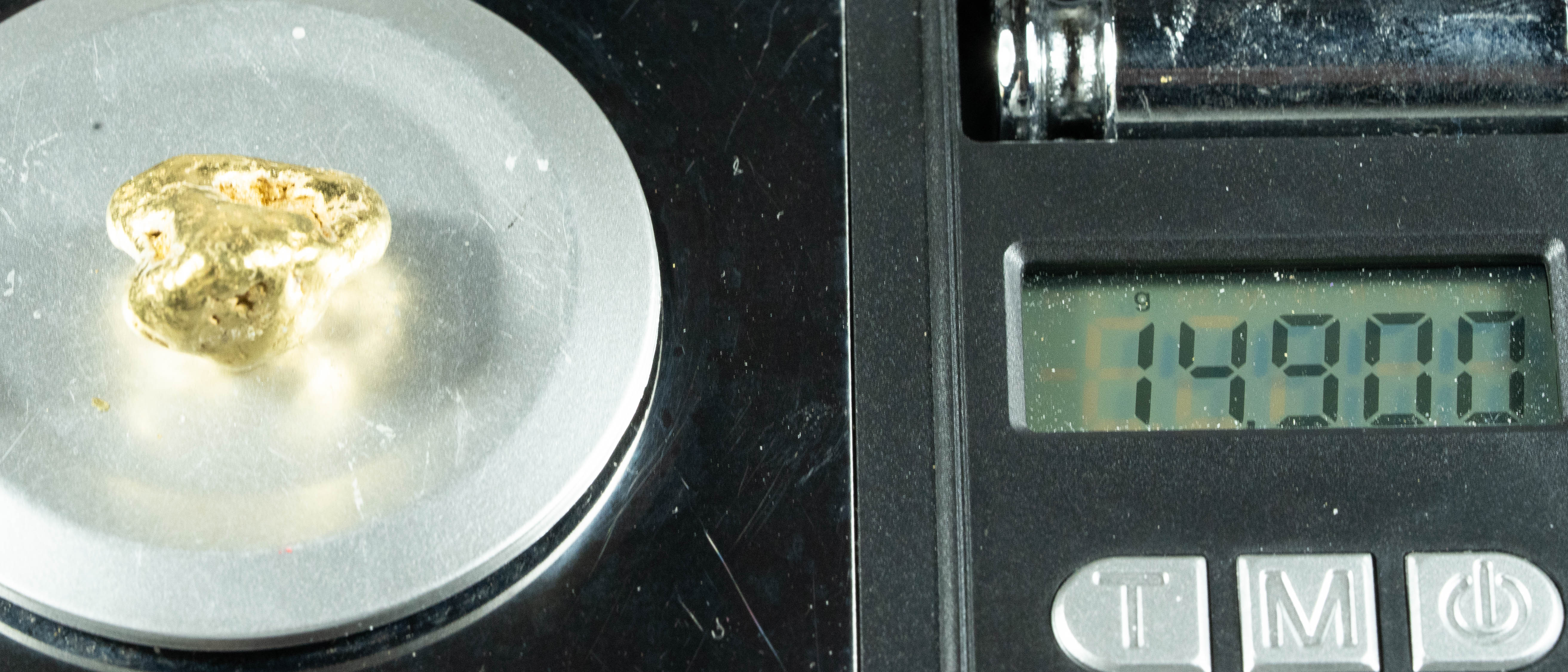 #409 Alaskan BC Natural Gold Nugget 14.90 Grams Genuine