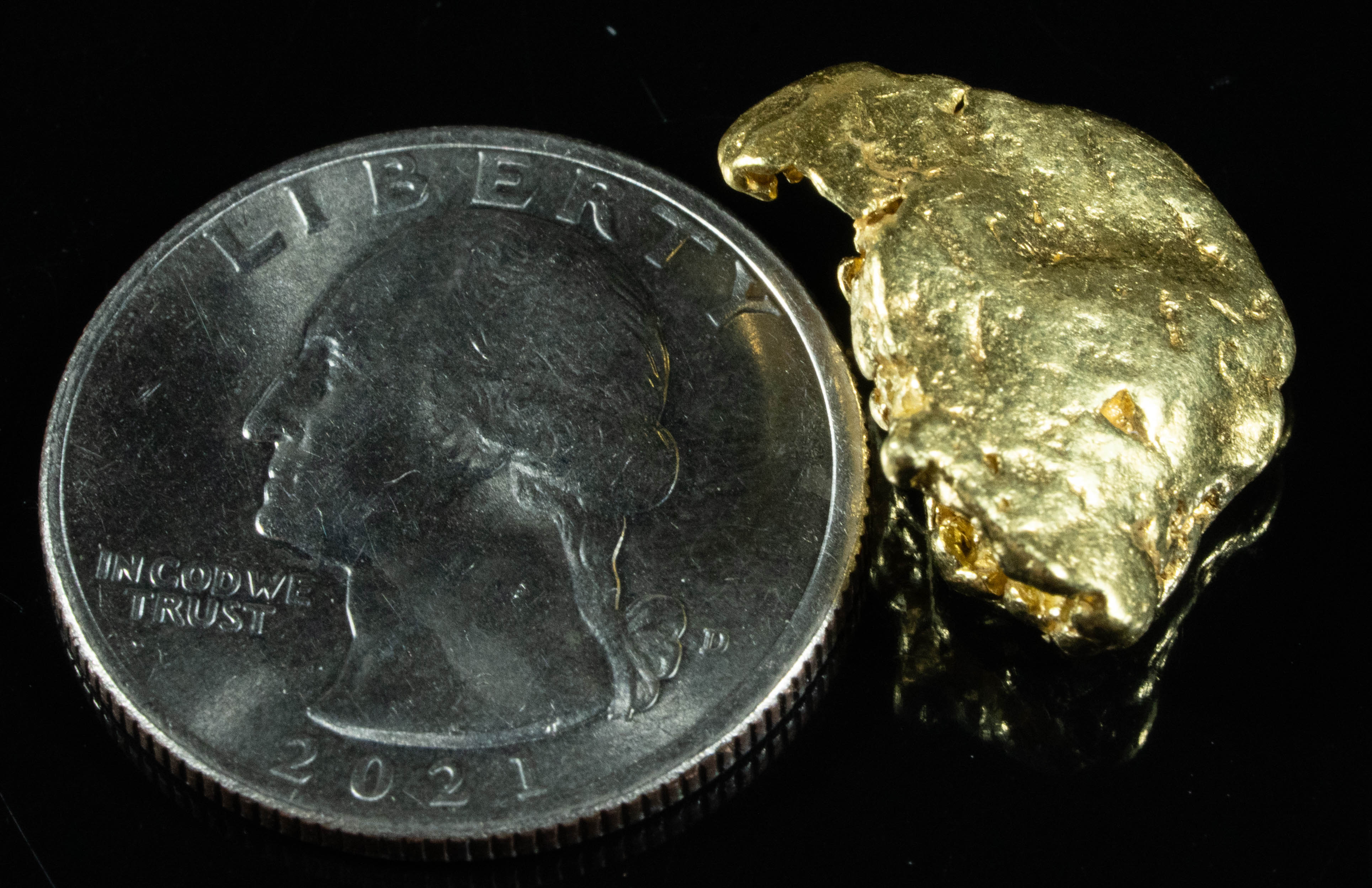 #371 Alaskan BC Natural Gold Nugget 10.34 Grams Genuine