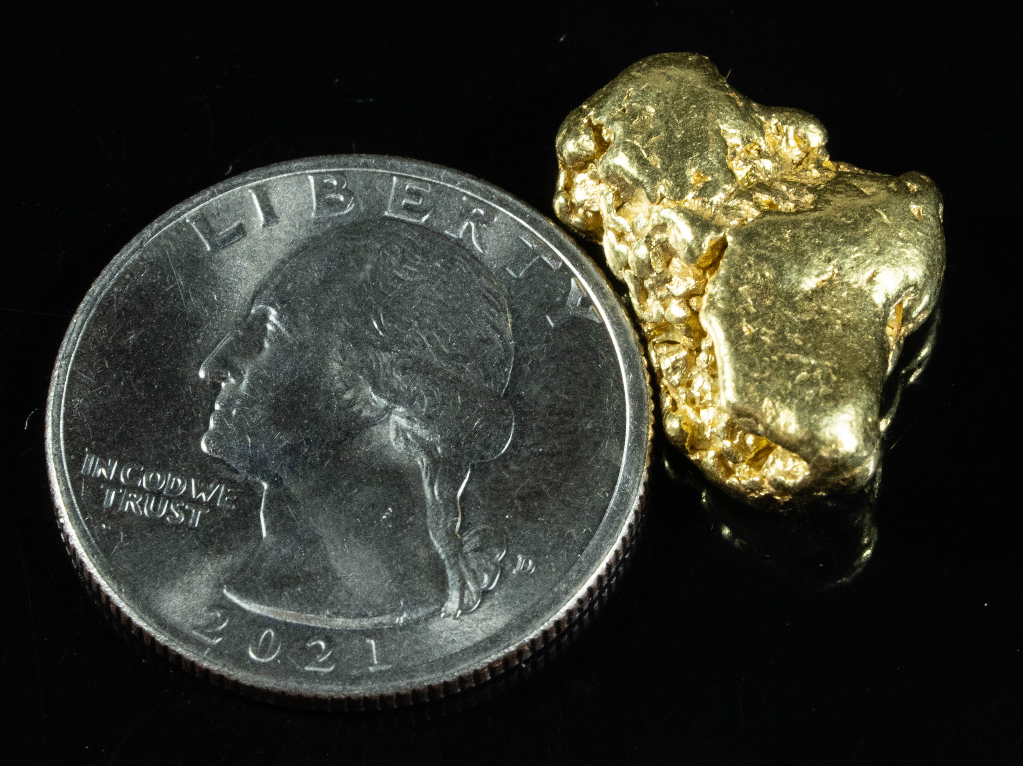 #377 Alaskan BC Natural Gold Nugget 11.45 Grams Genuine