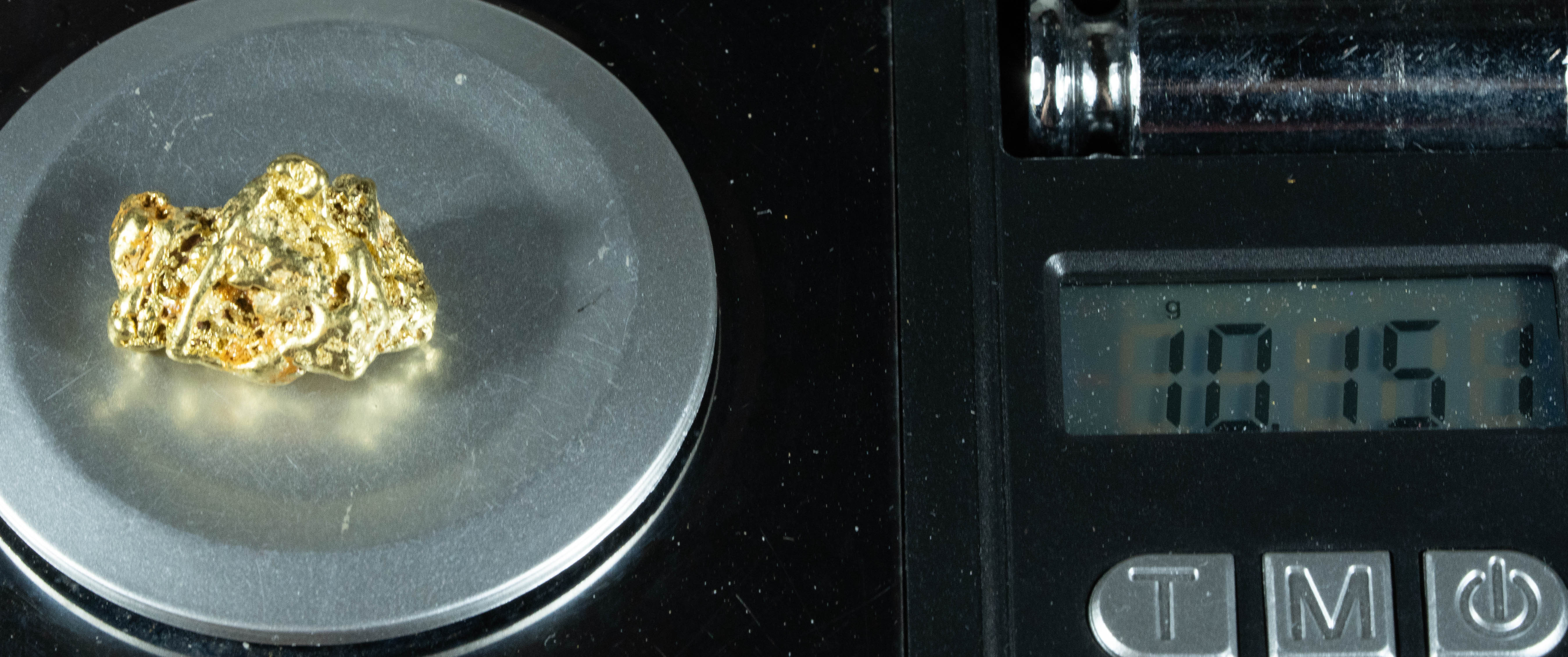 #389 Alaskan BC Natural Gold Nugget 10.15 Grams Genuine