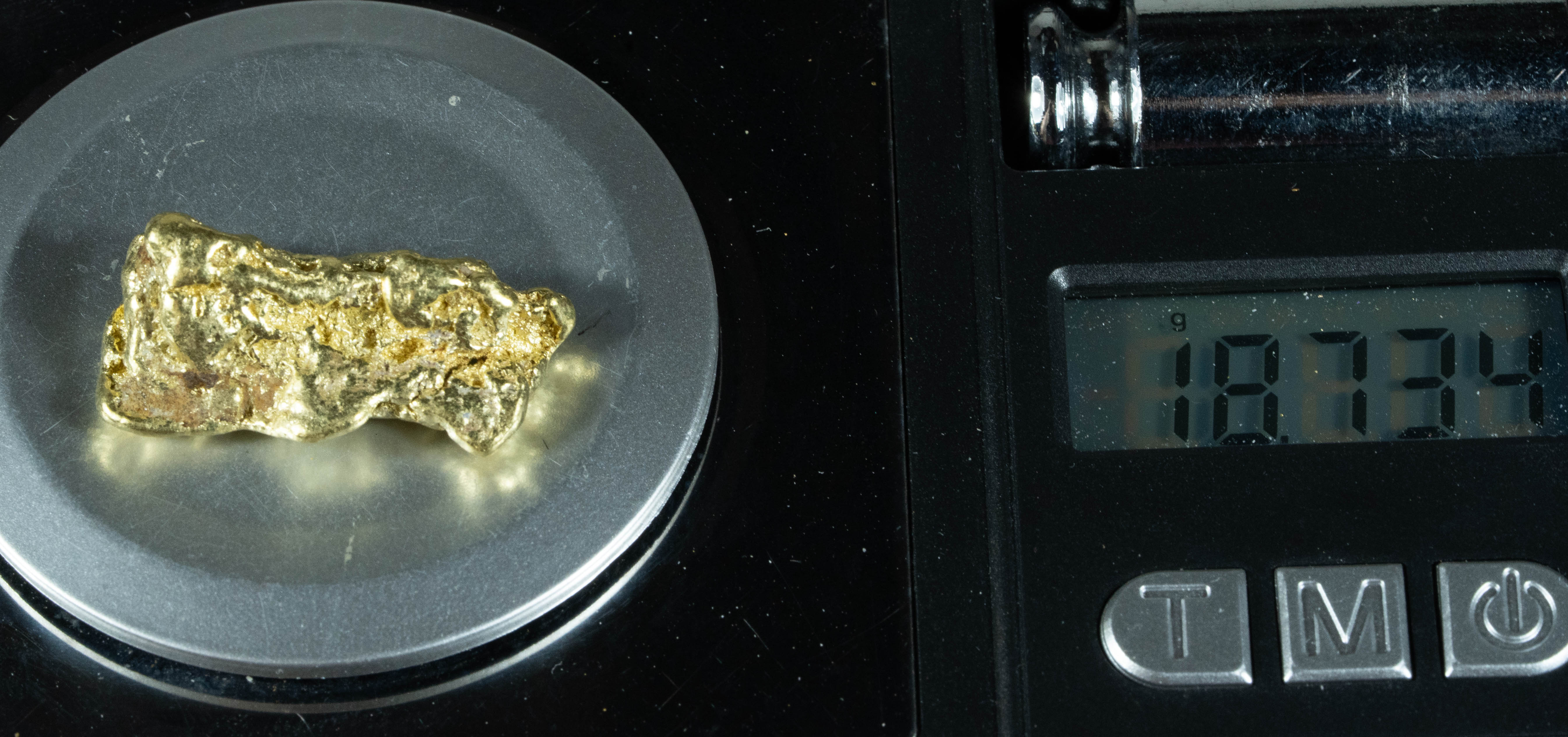 #393 Alaskan BC Natural Gold Nugget 18.73 Grams Genuine