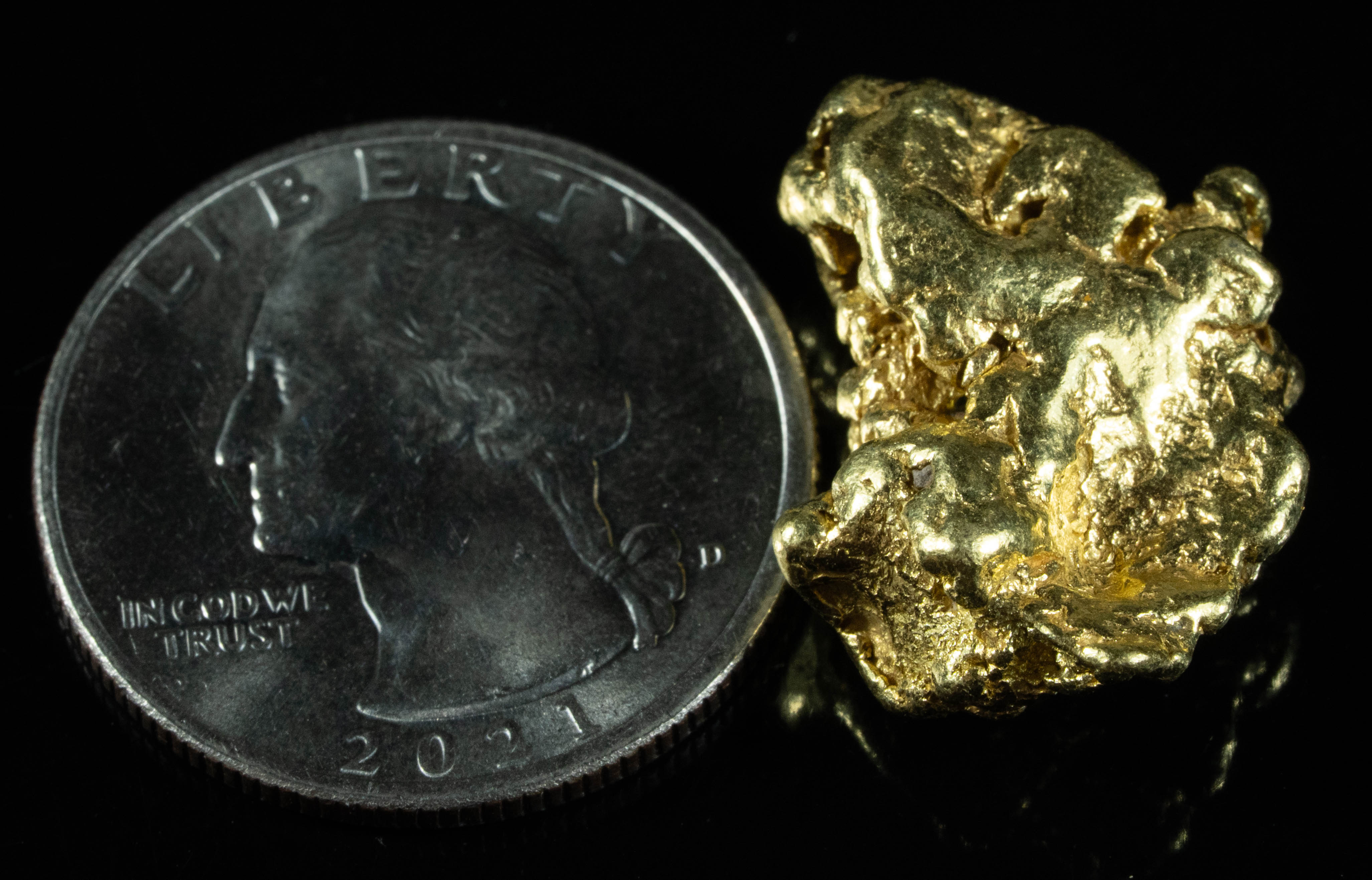 #394 Alaskan BC Natural Gold Nugget 17.61 Grams Genuine