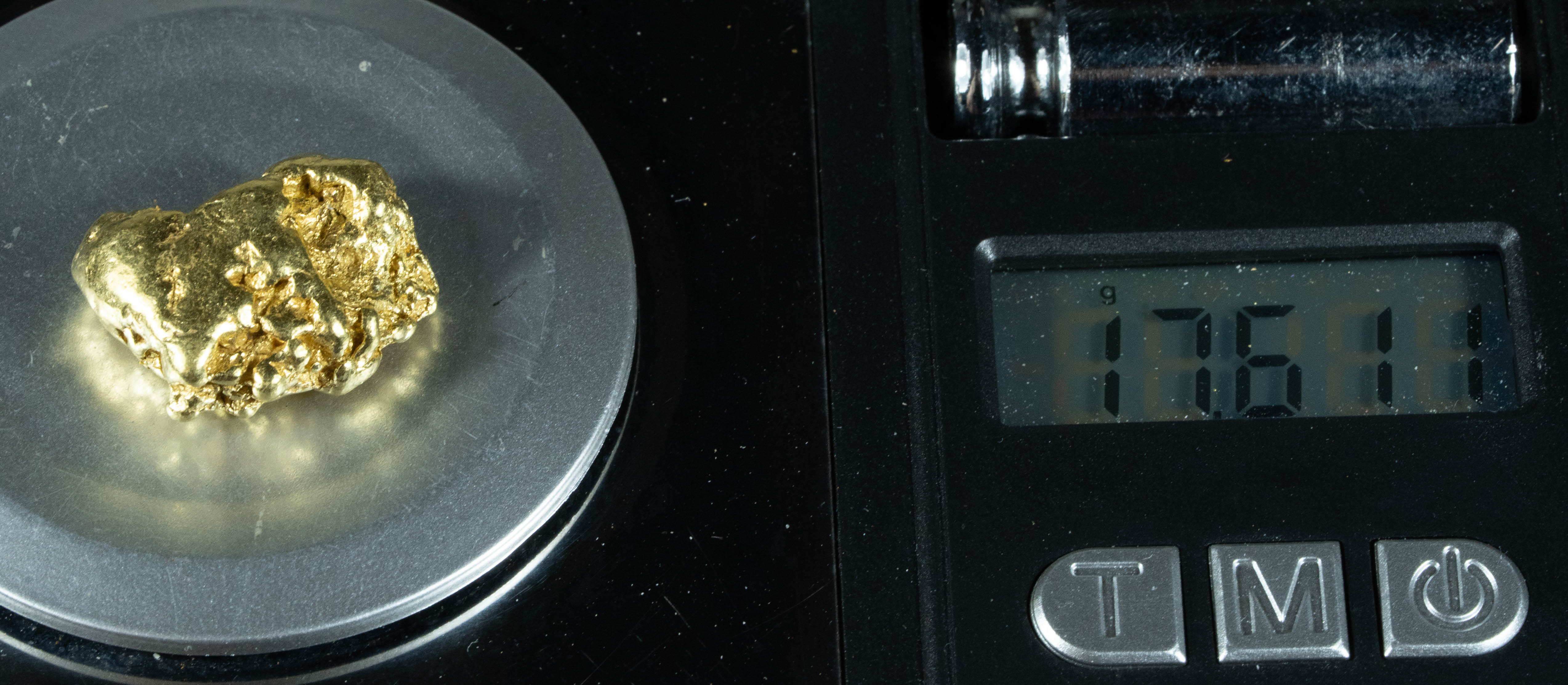 #394 Alaskan BC Natural Gold Nugget 17.61 Grams Genuine