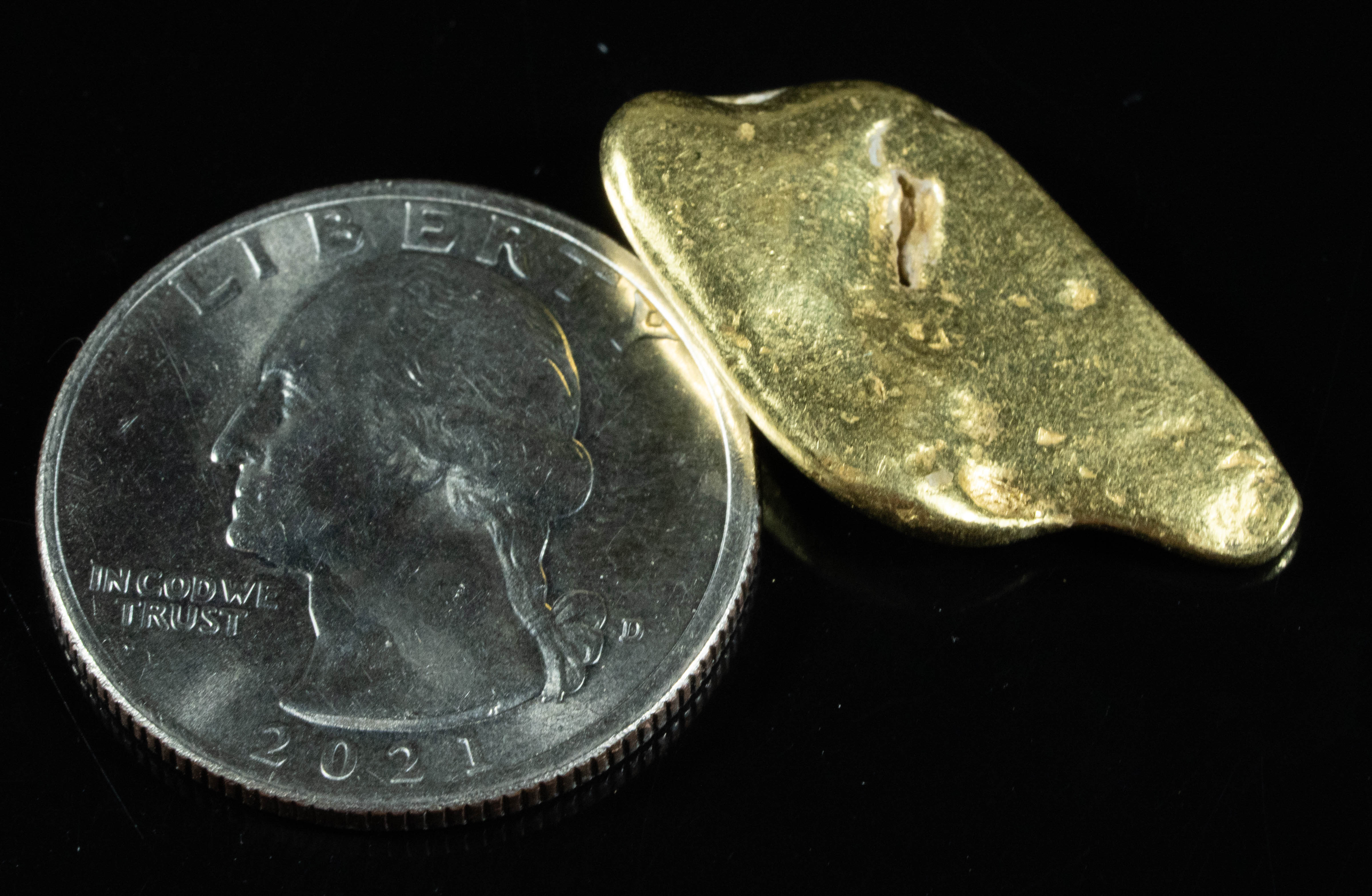 #410 Alaskan BC Natural Gold Nugget 11.29 Grams Genuine