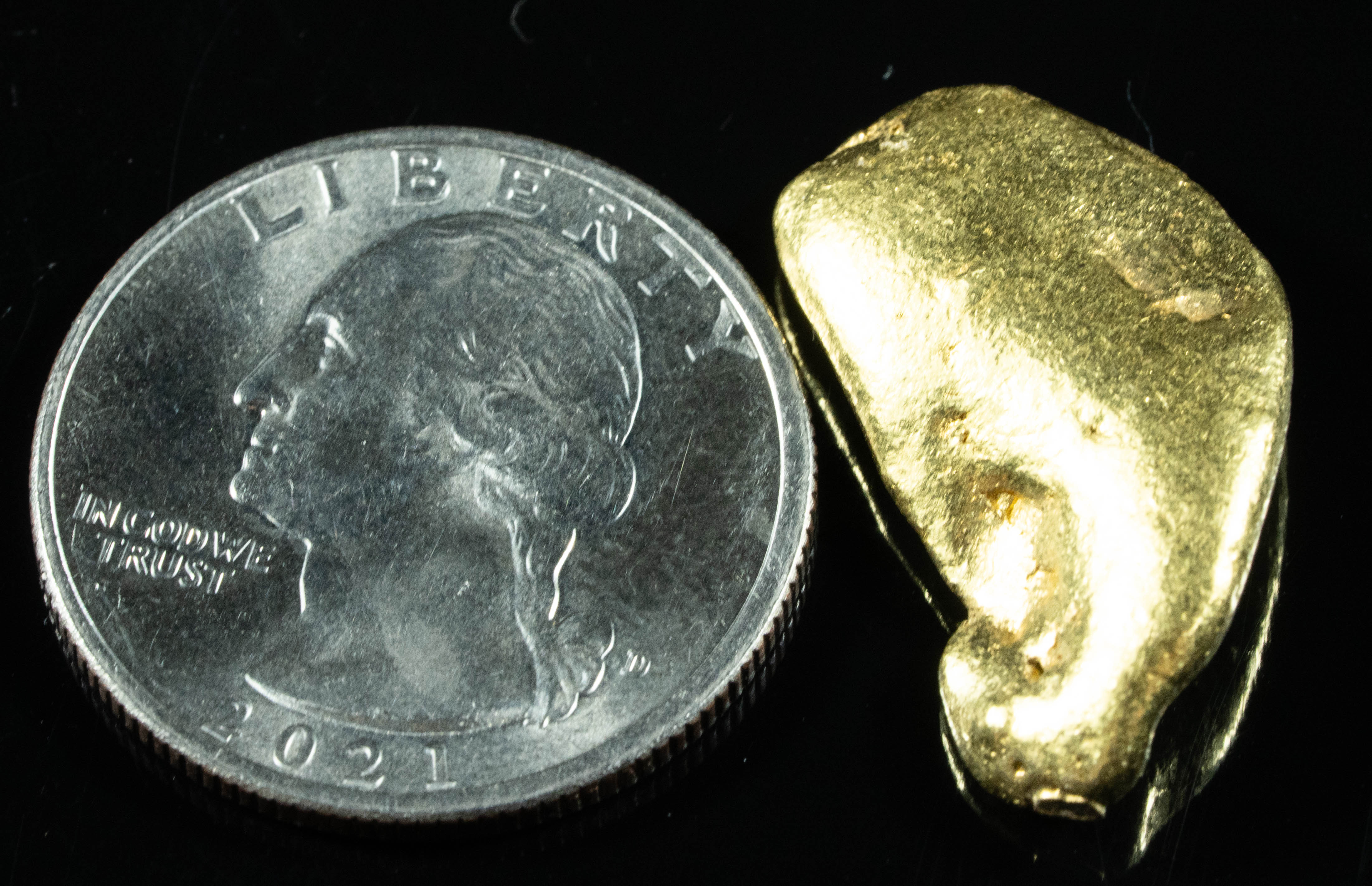 #452 Alaskan BC Natural Gold Nugget 13.04 Grams Genuine