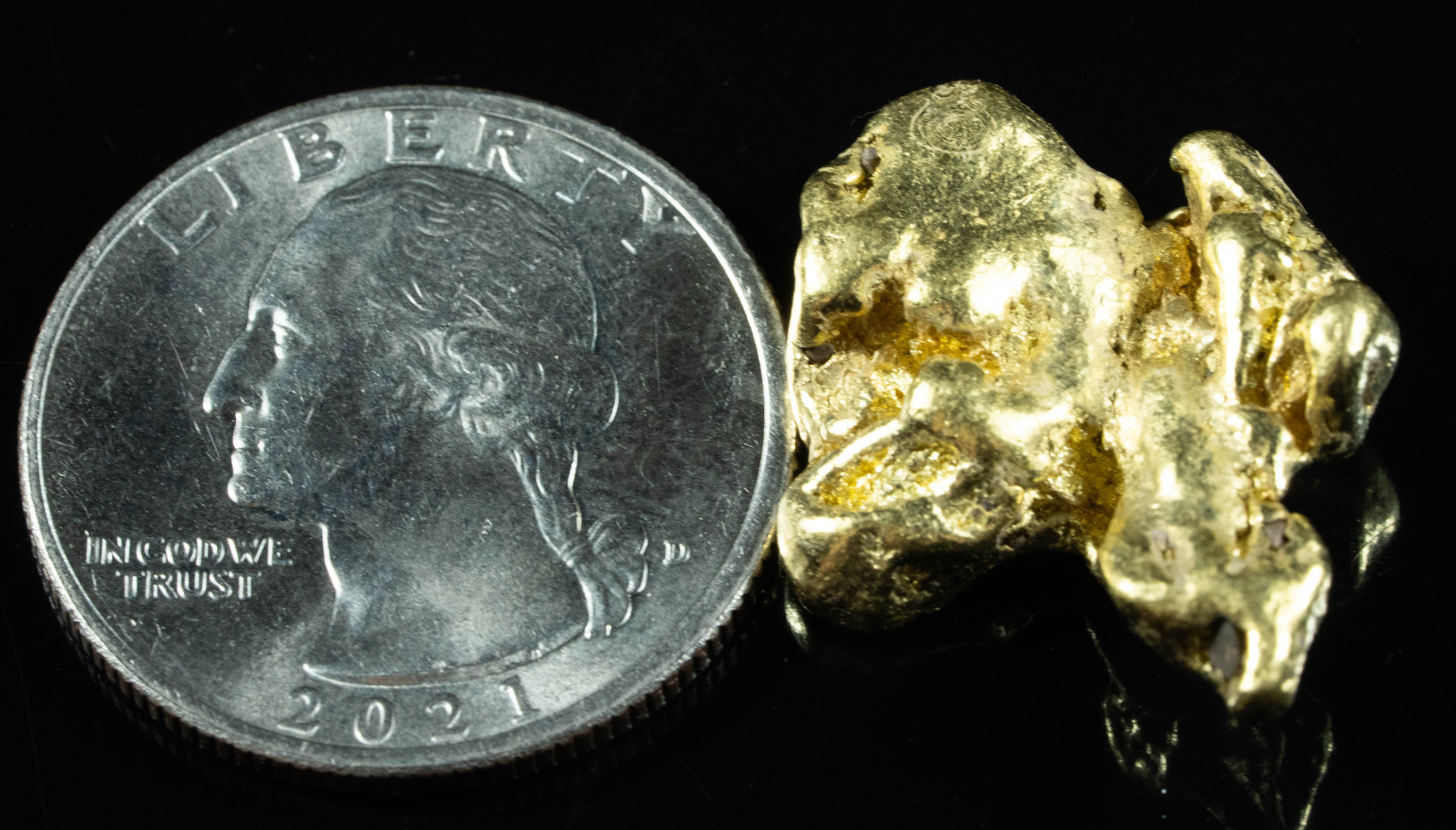 #453 Alaskan BC Natural Gold Nugget 11.76 Grams Genuine