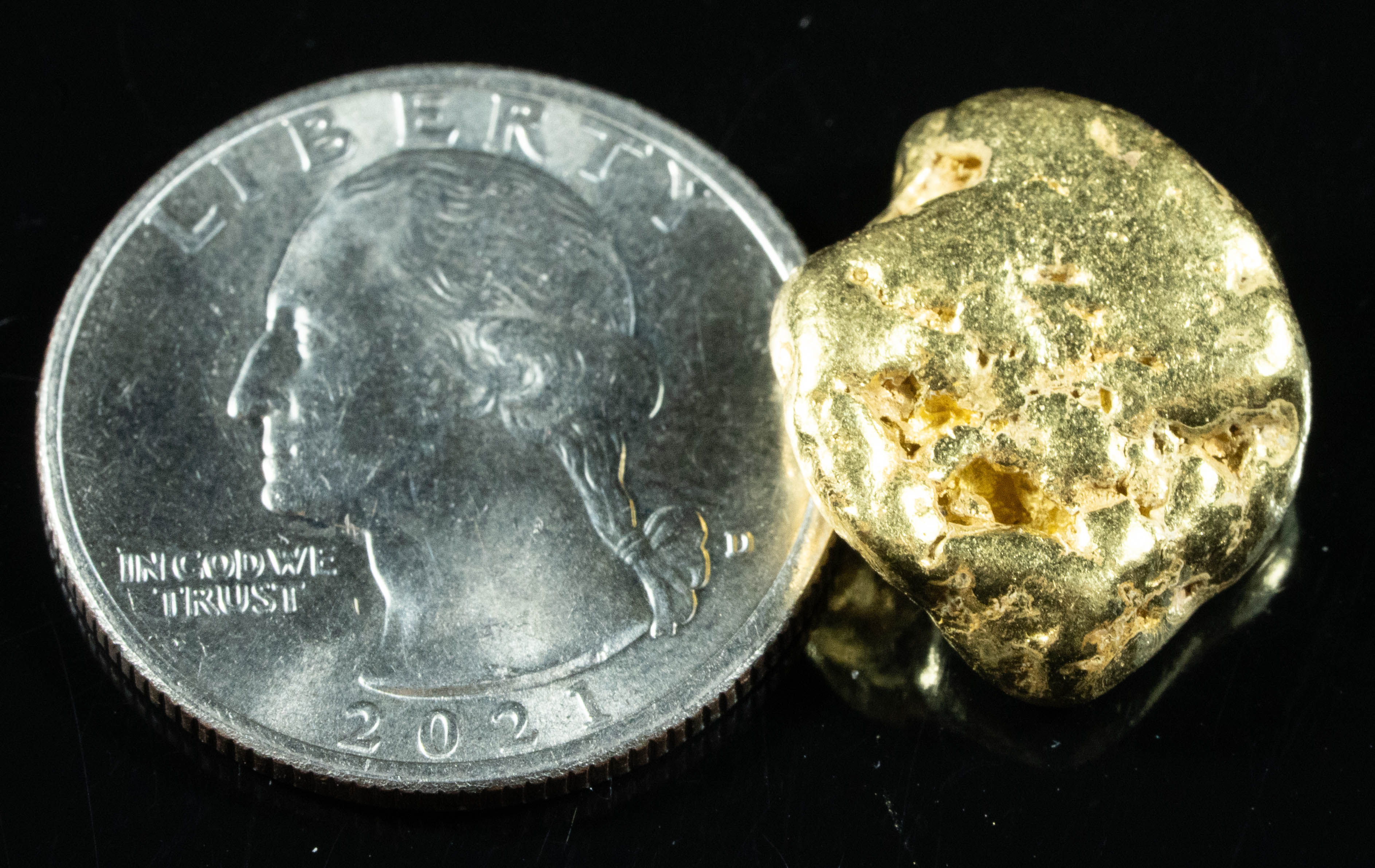 #457 Alaskan BC Natural Gold Nugget 12.41 Grams Genuine