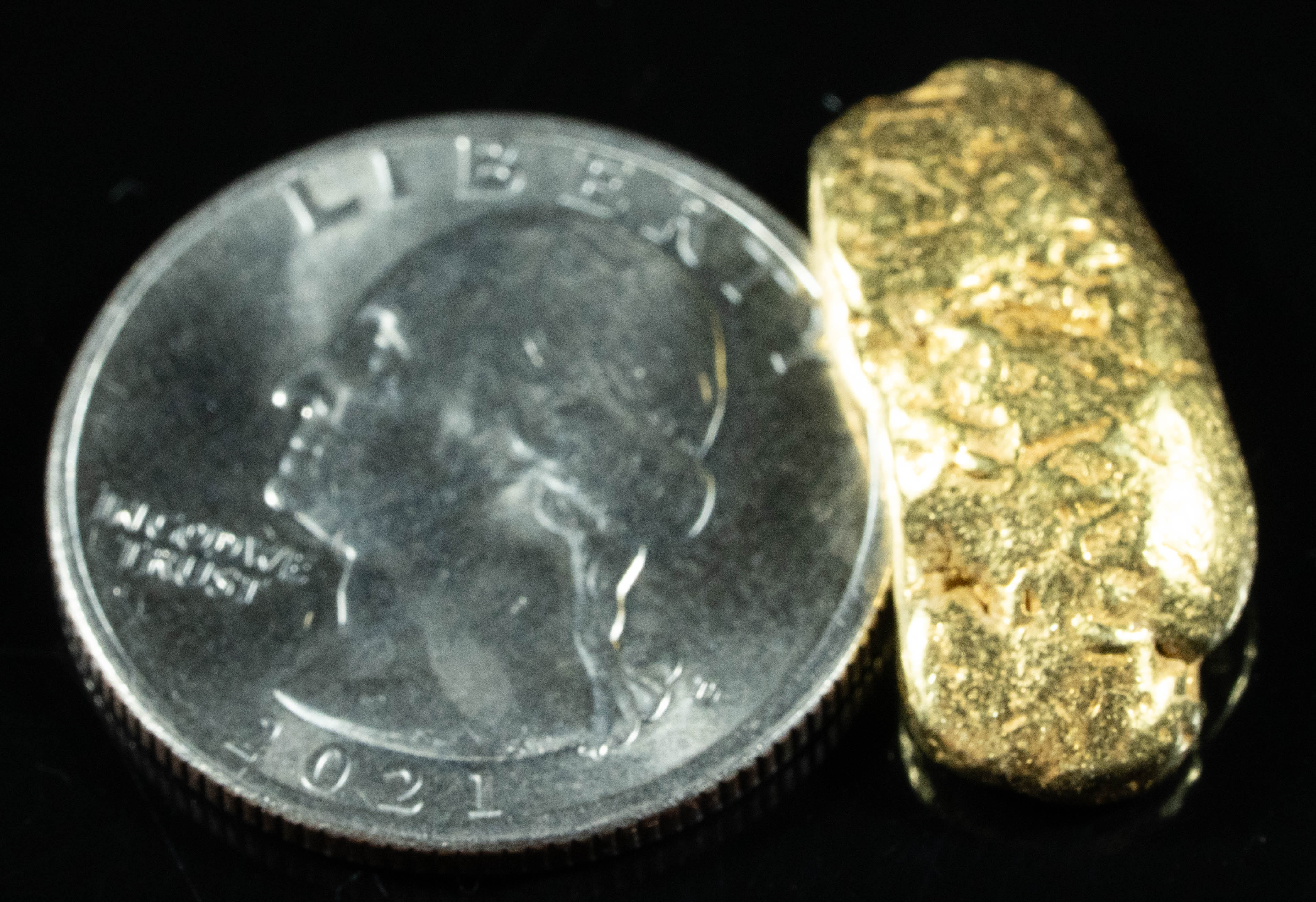 #458 Alaskan BC Natural Gold Nugget 10.83 Grams Genuine