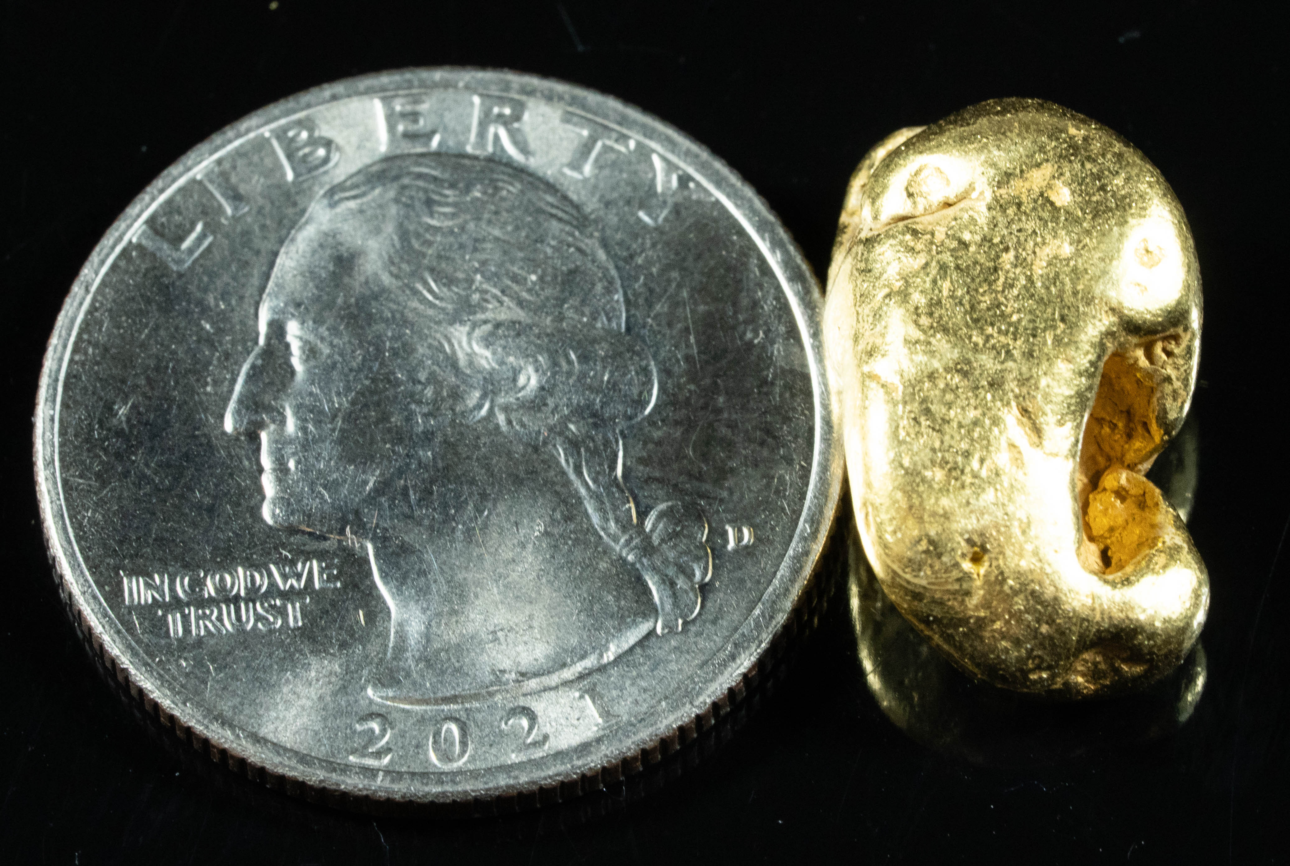 #459 Alaskan BC Natural Gold Nugget 11.09 Grams Genuine