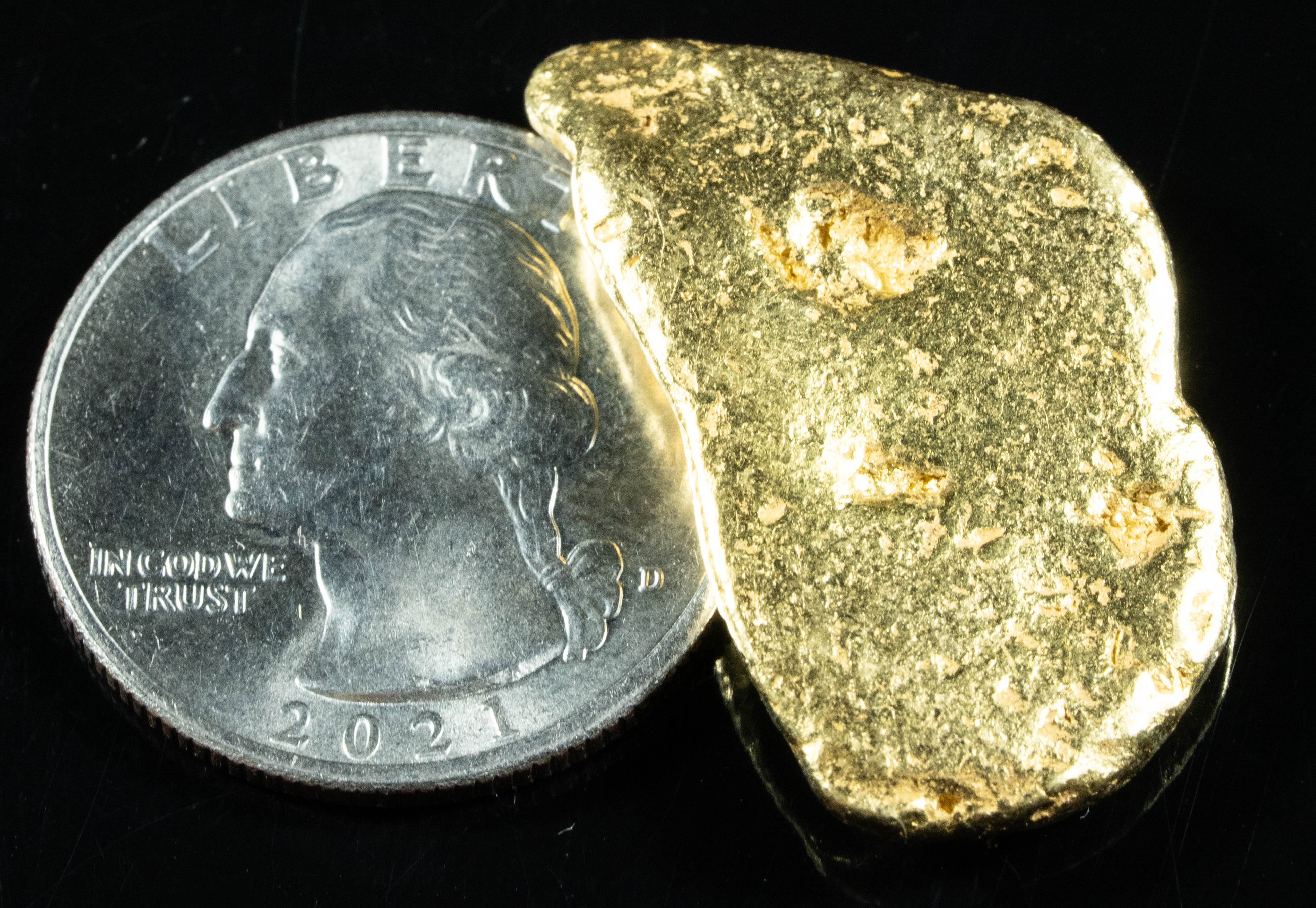 #463 Alaskan BC Natural Gold Nugget 18.27 Grams Genuine