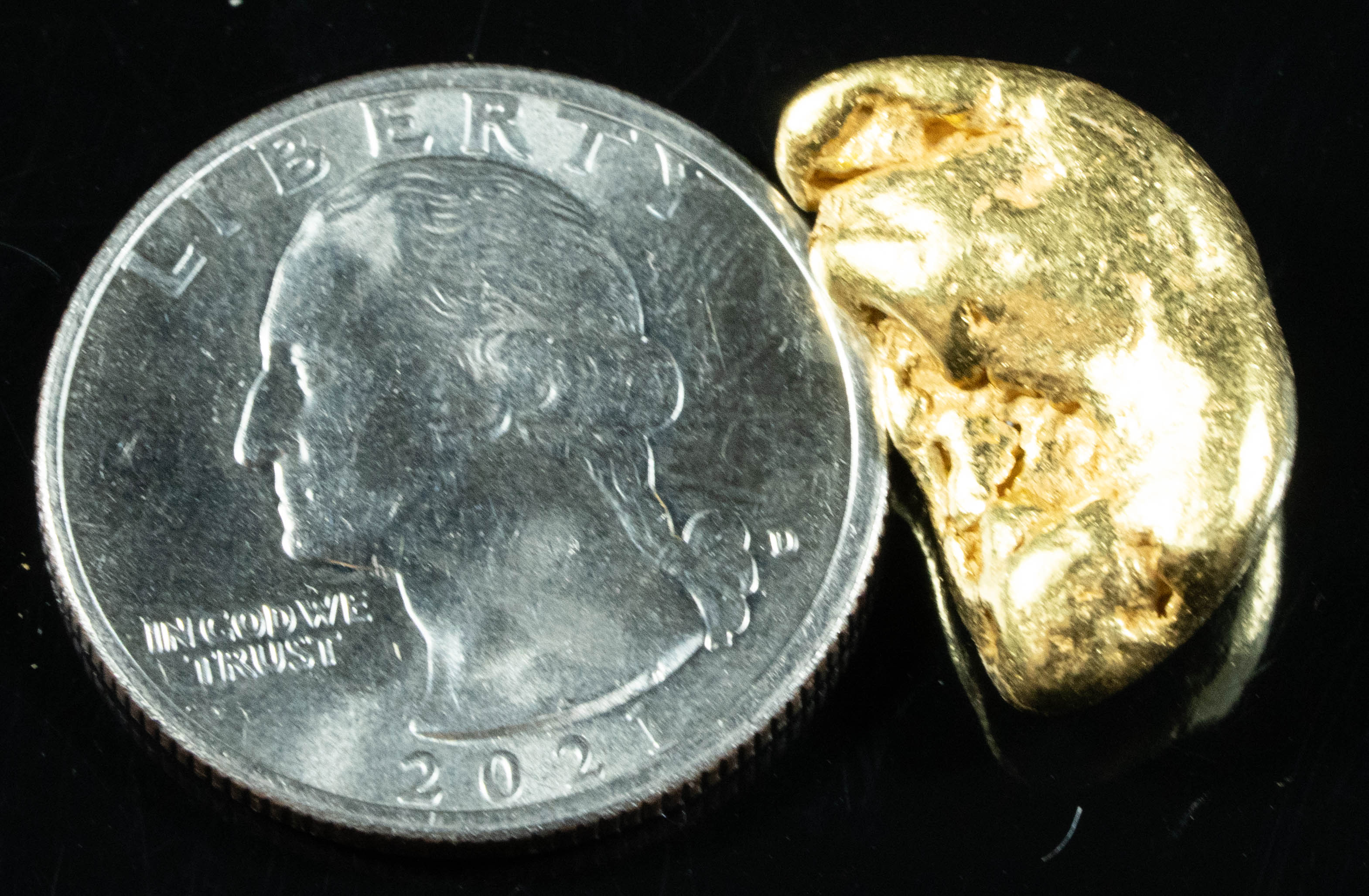 #464 Alaskan BC Natural Gold Nugget 11.16 Grams Genuine