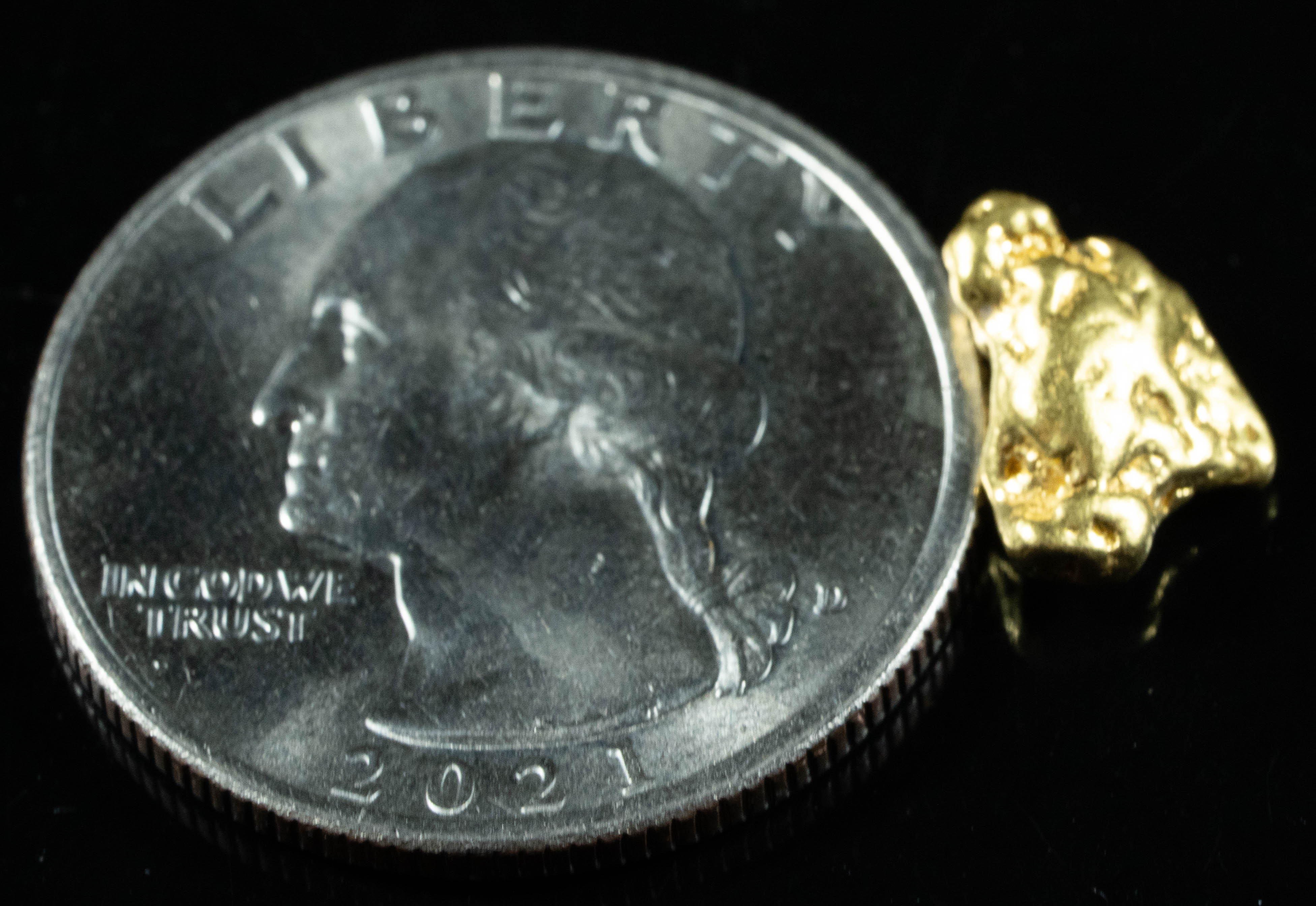 #116 Alaskan BC Natural Gold Nugget 1.92 Grams Genuine