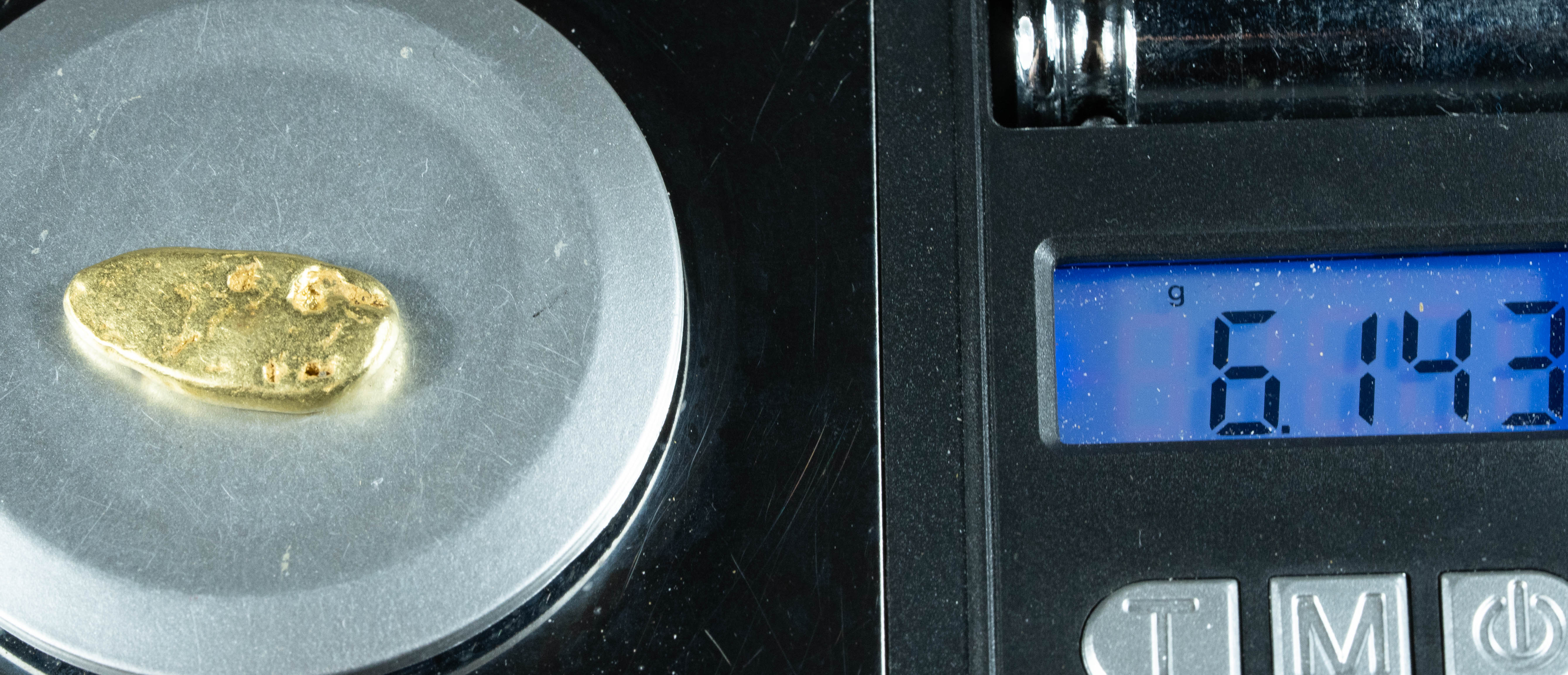 #441 Alaskan BC Natural Gold Nugget 6.14 Grams Genuine