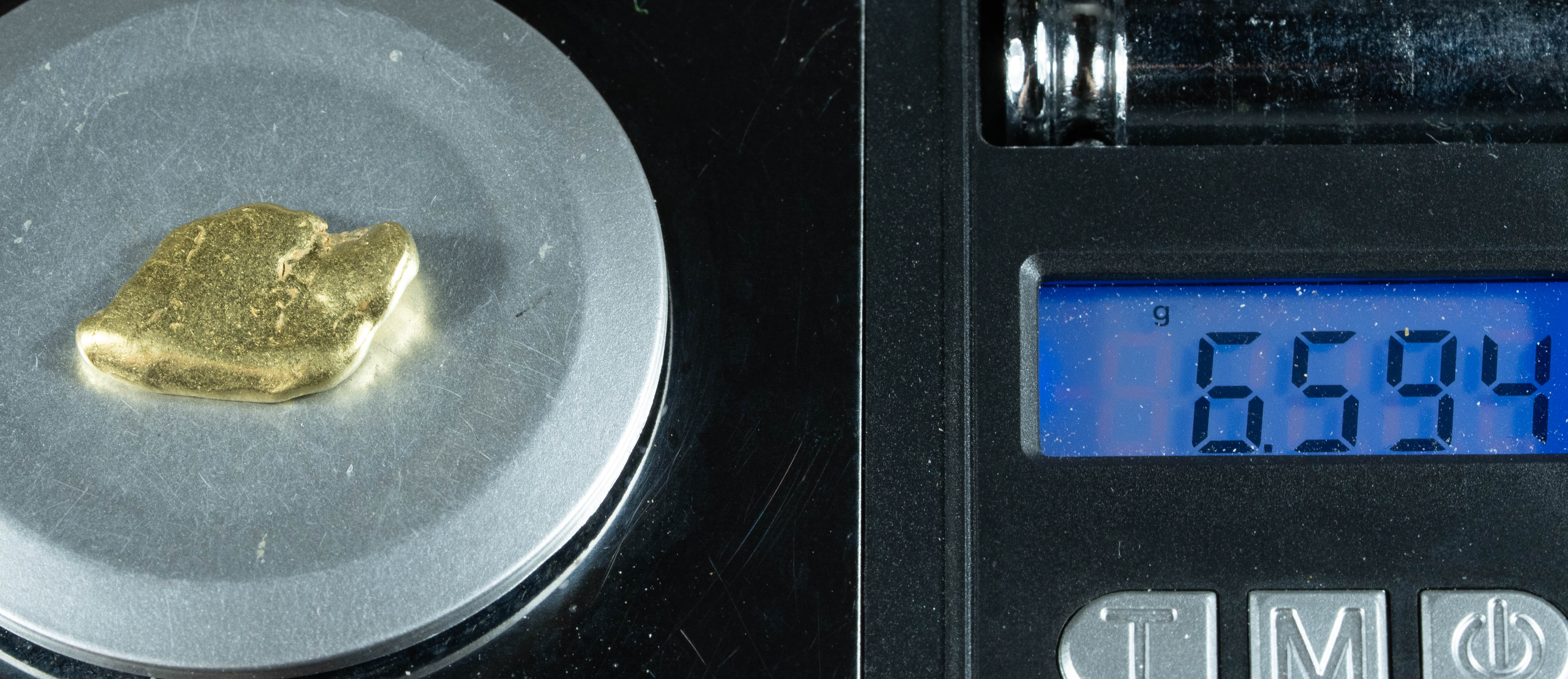 #448 Alaskan BC Natural Gold Nugget 6.59 Grams Genuine