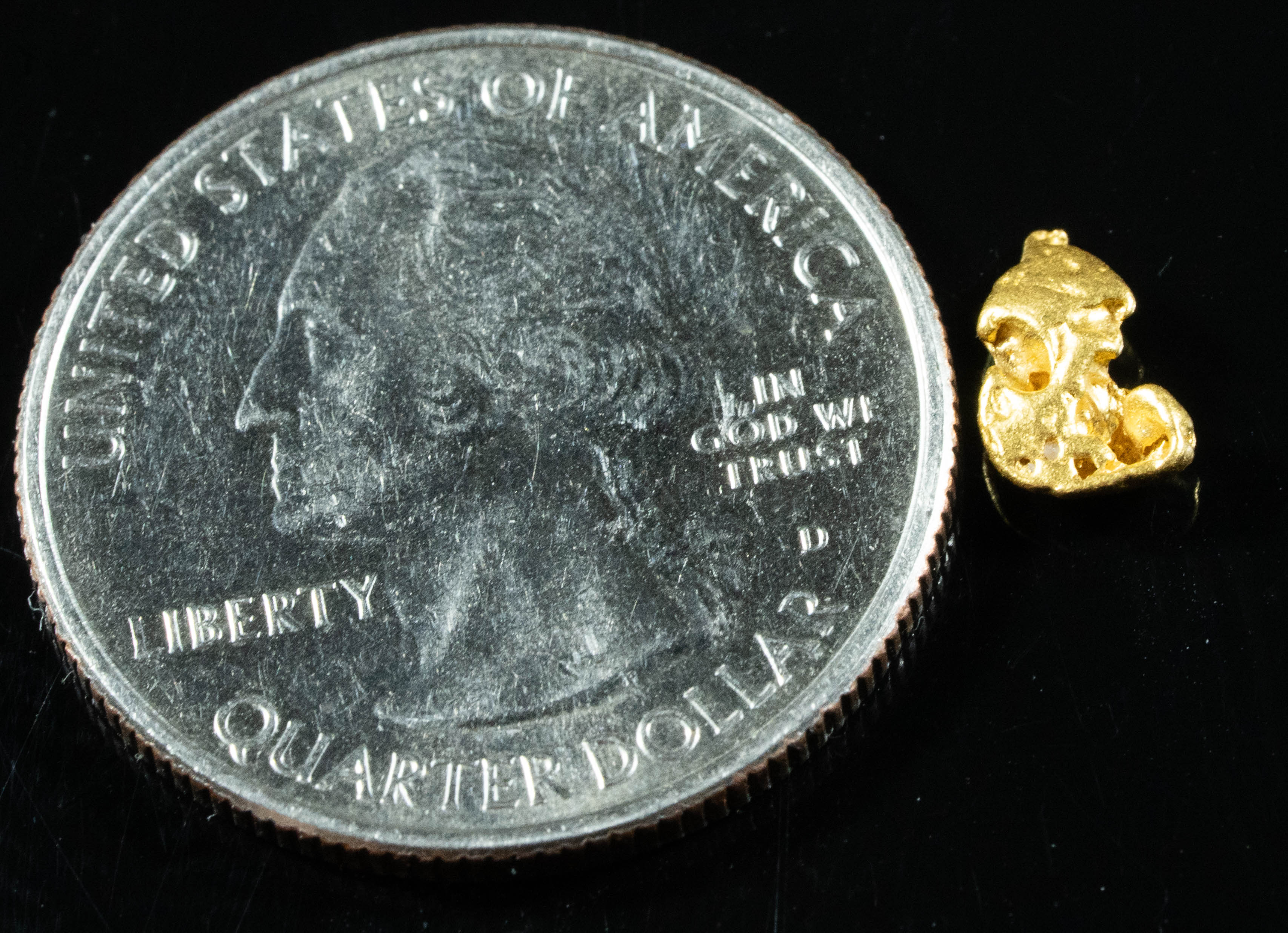 #840 Natural Gold Nugget Australian .51 Grams Genuine