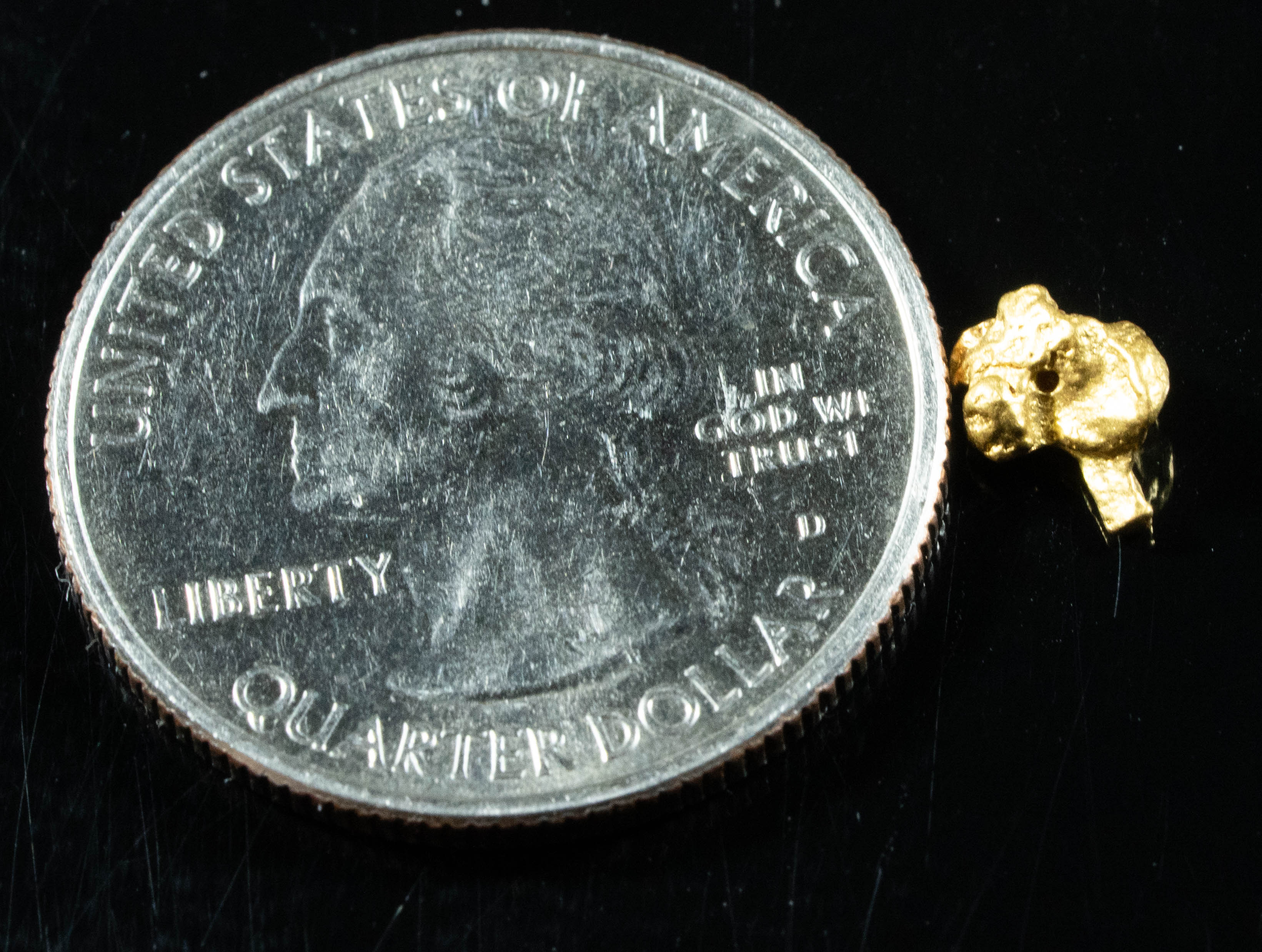 #846 Natural Gold Nugget Australian .55 Grams Genuine