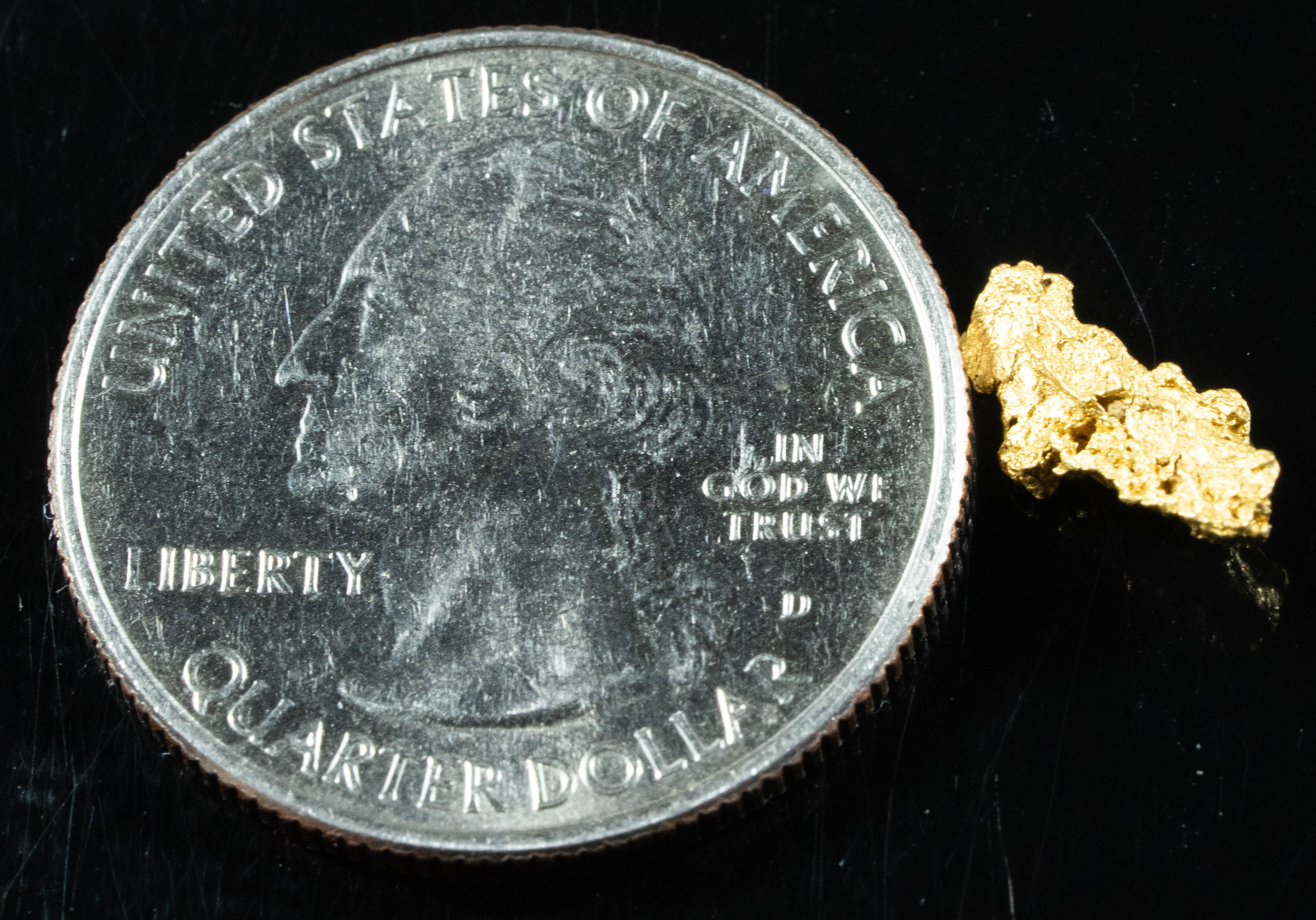 #851 Natural Gold Nugget Australian .45 Grams Genuine